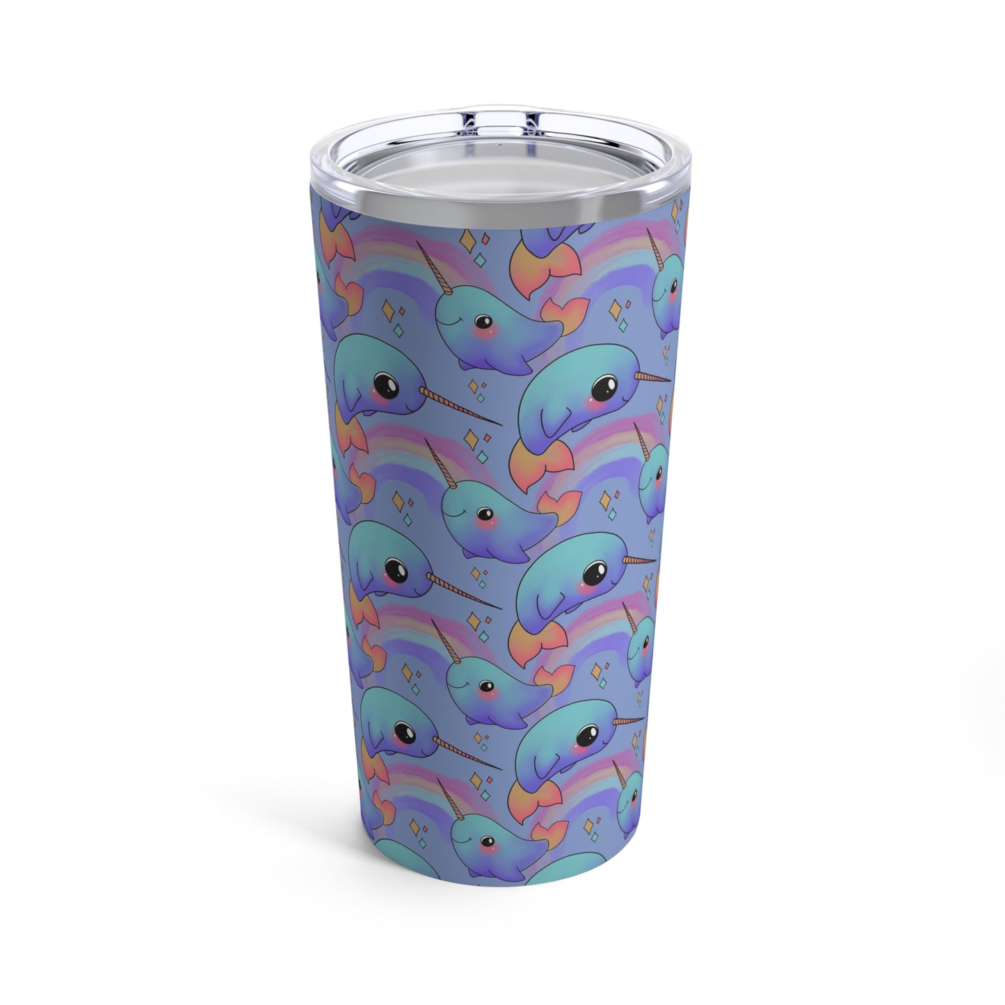 Rainbow Narwhal (Uncommon) Tumbler 20oz