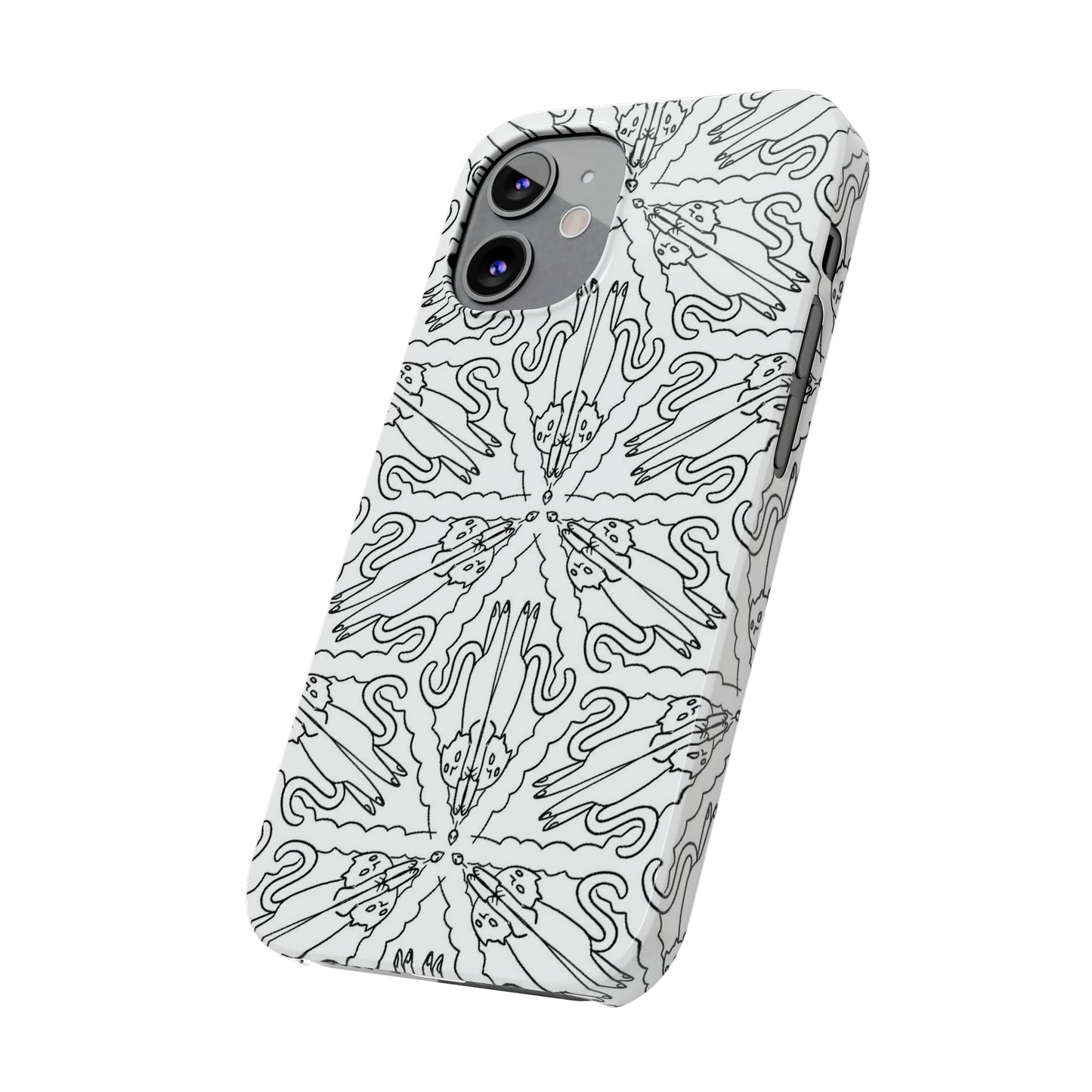 Catch the Cat Slim Phone Cases