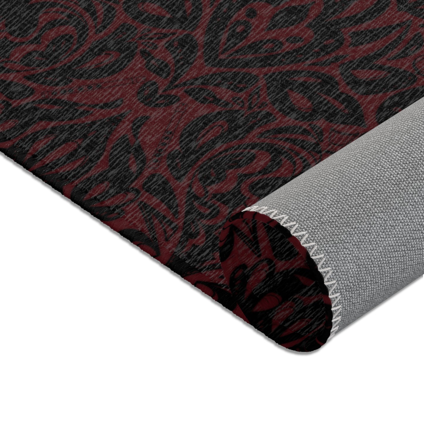 Dark Red Bard Area Rugs