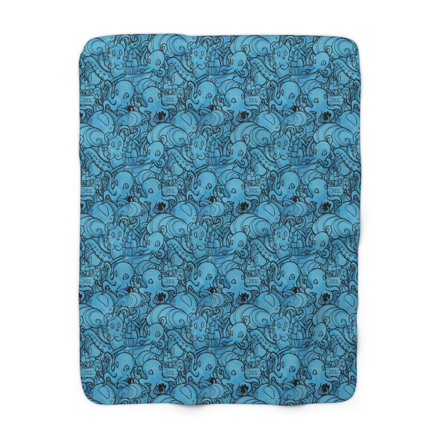 Pirate Kraken Fleece Blanket