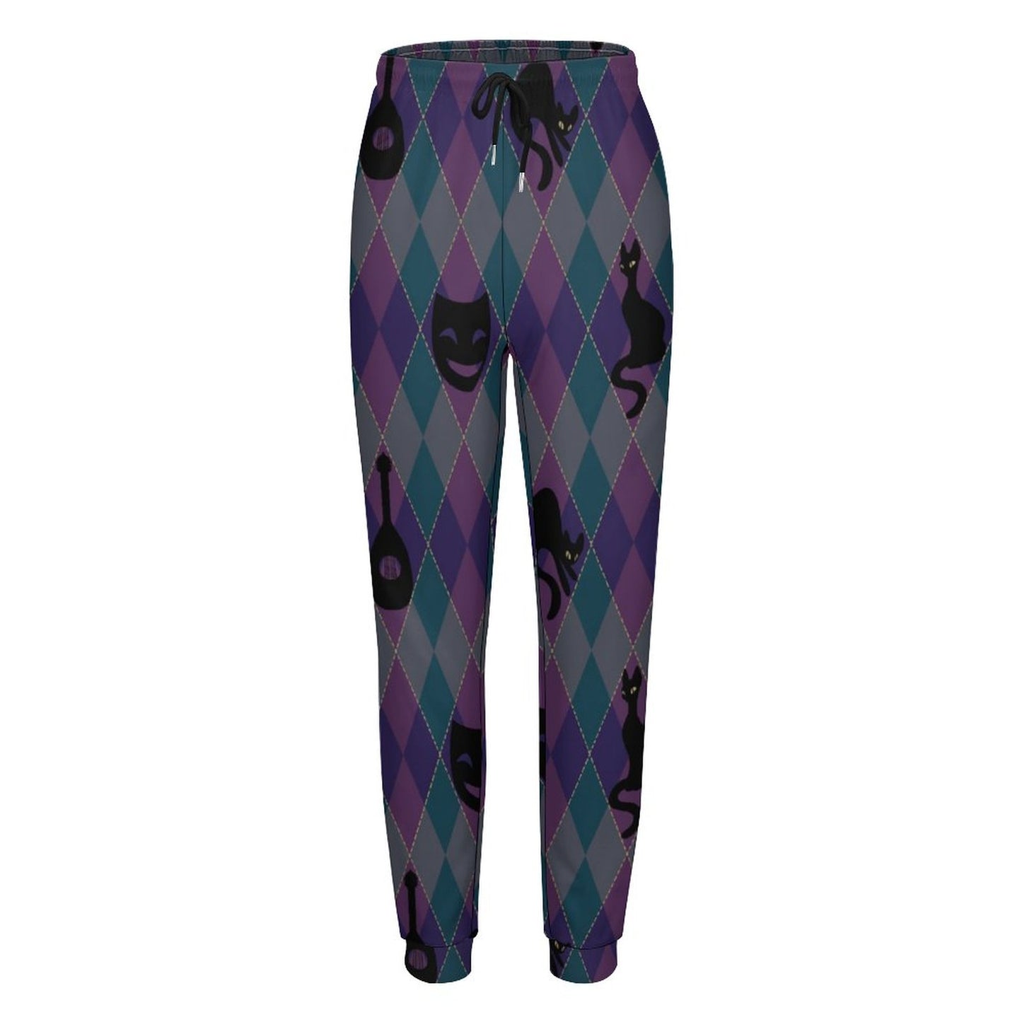 Catty Troubadour Women's Jogger Sweatpants (All-Over Printing)