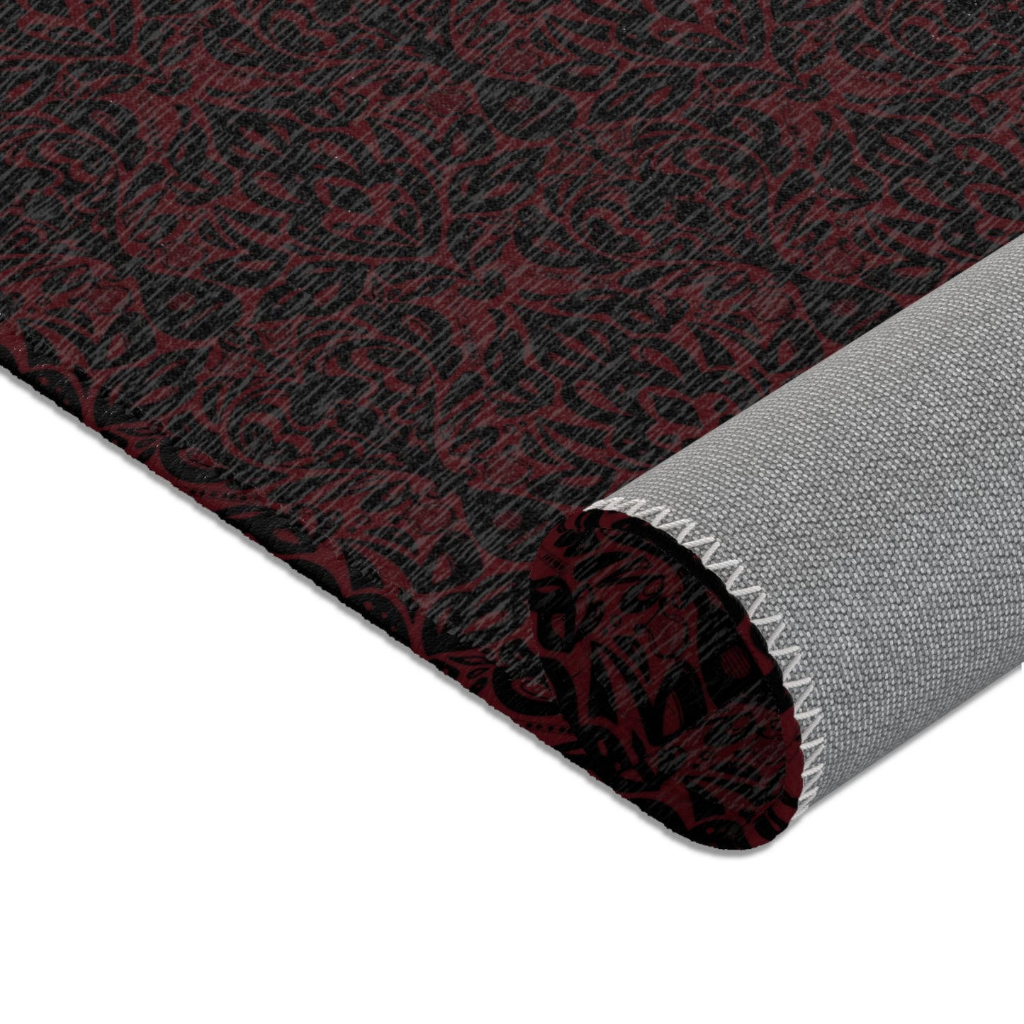 Dark Red Bard Area Rugs
