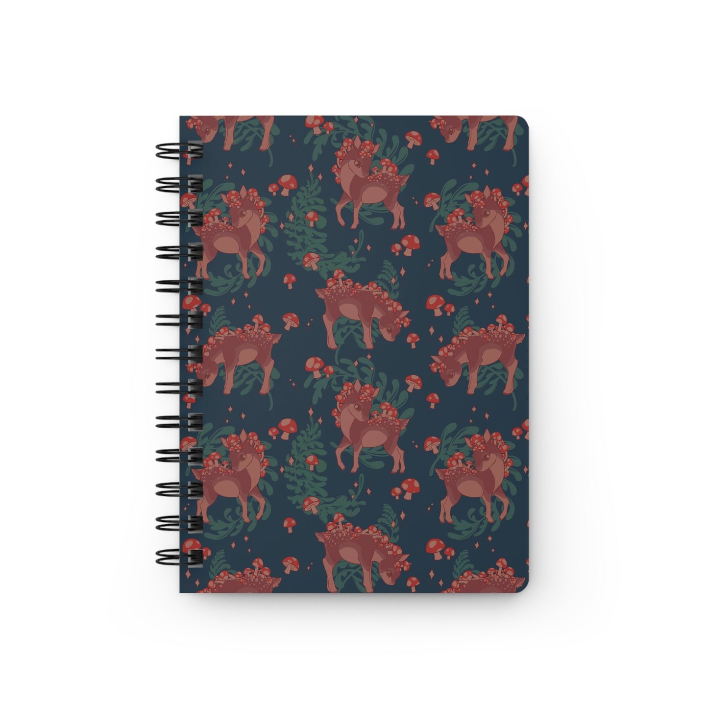 Mushy Deer Spiral Bound Lined Notebook