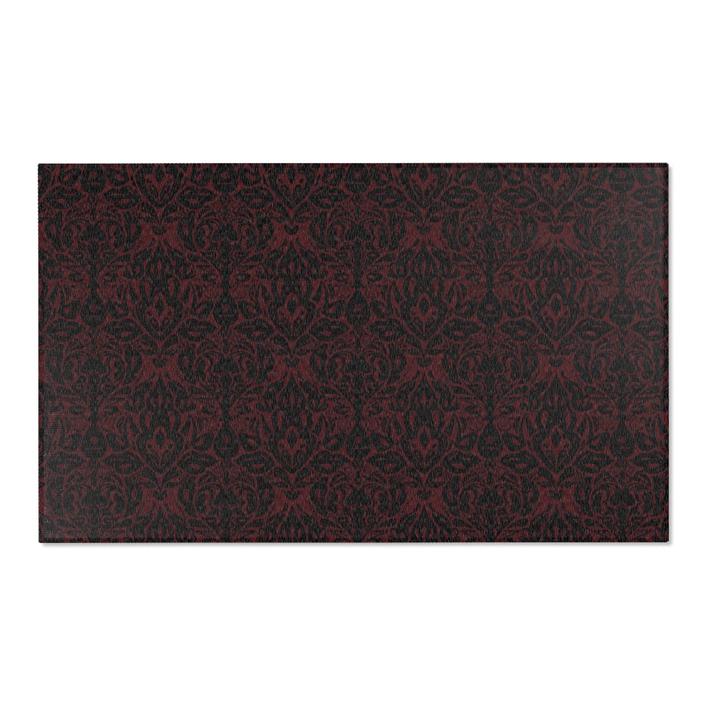 Dark Red Bard Area Rugs