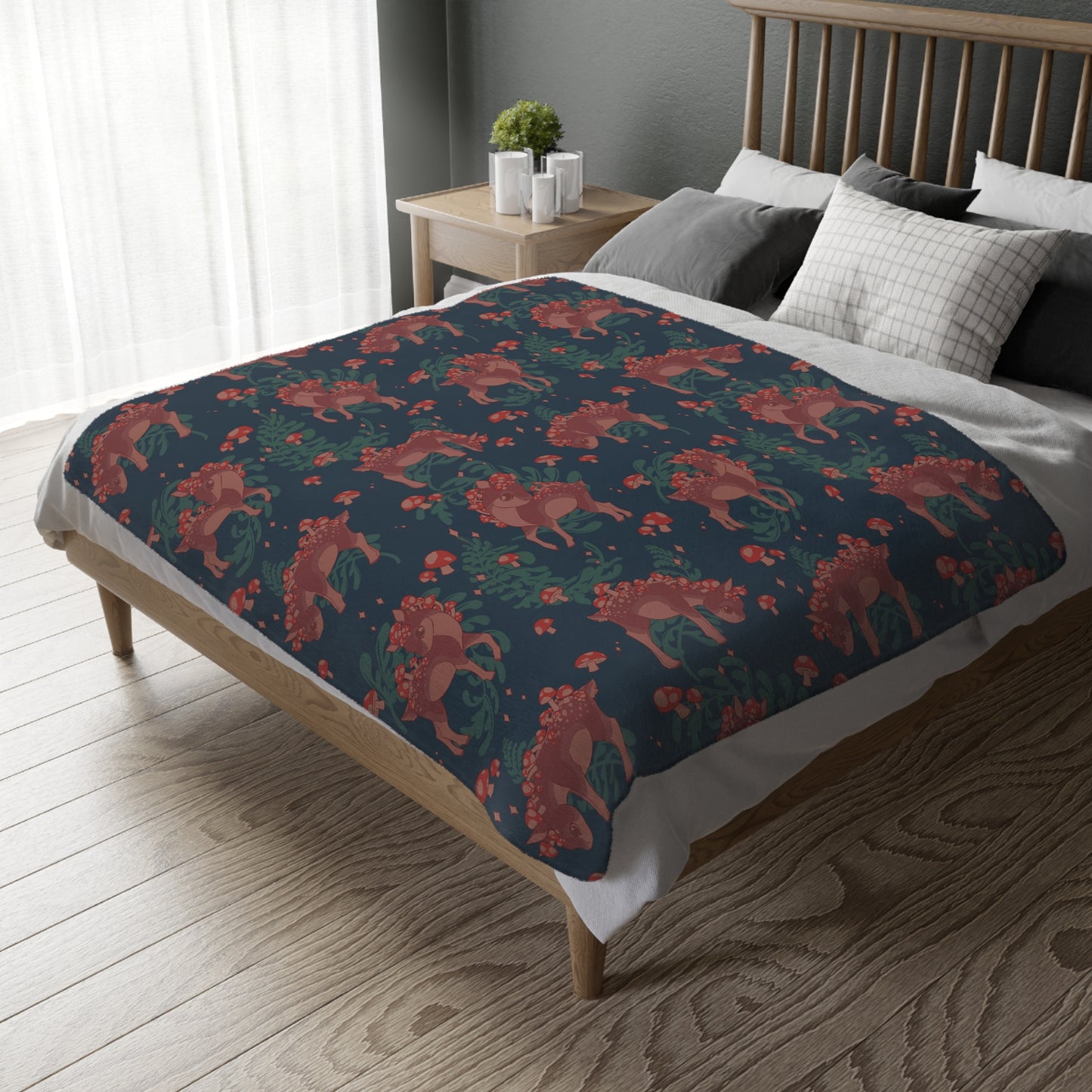Mushy Deer Velveteen Microfiber Blanket
