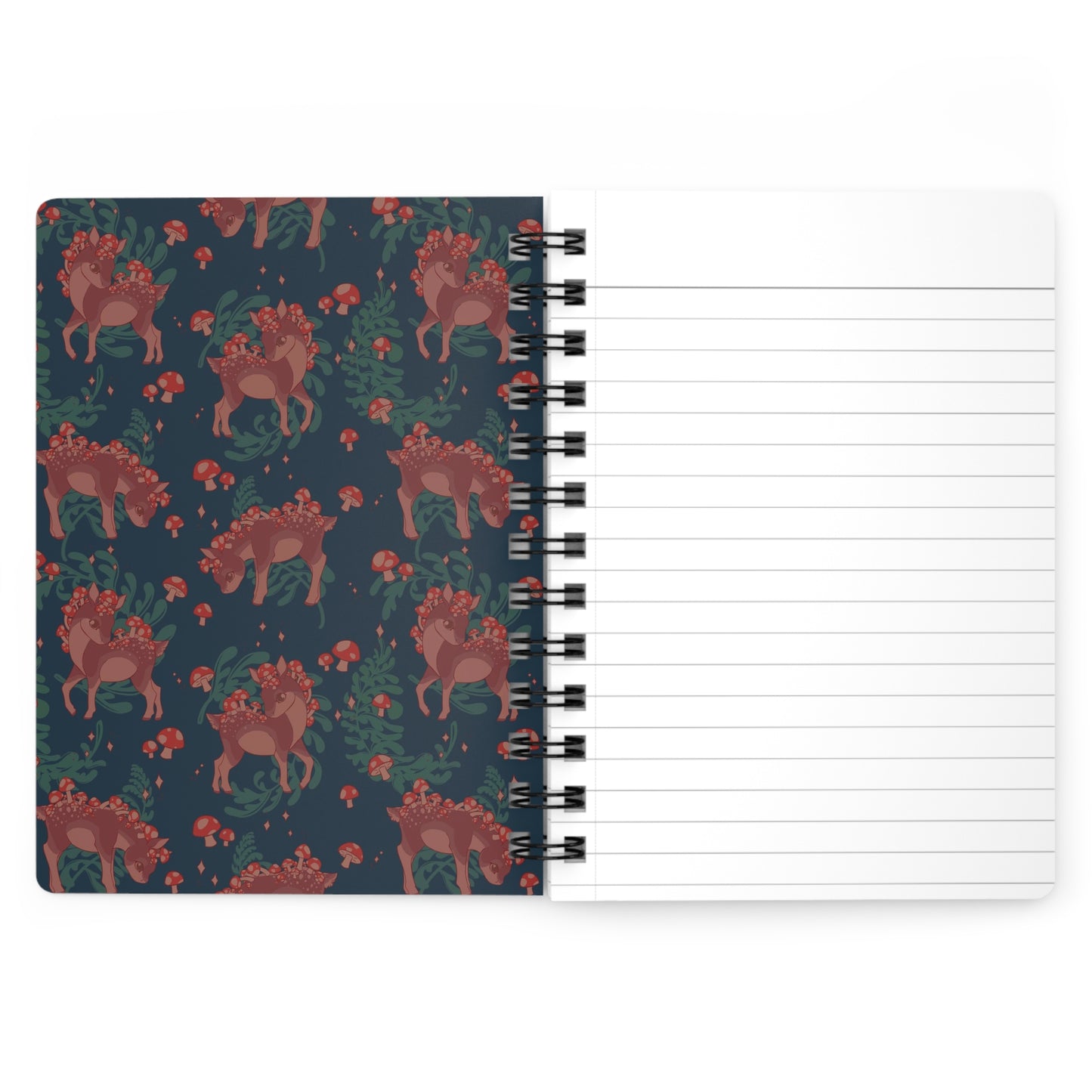 Mushy Deer Spiral Bound Lined Notebook