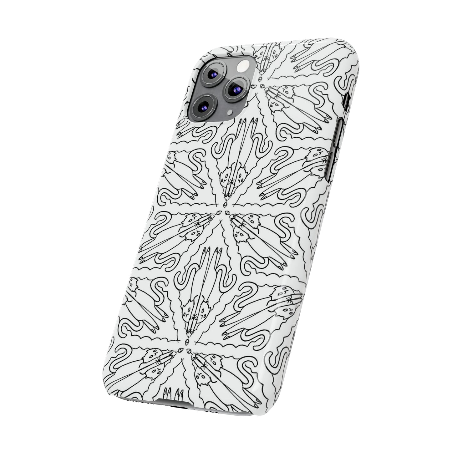 Catch the Cat Slim Phone Cases