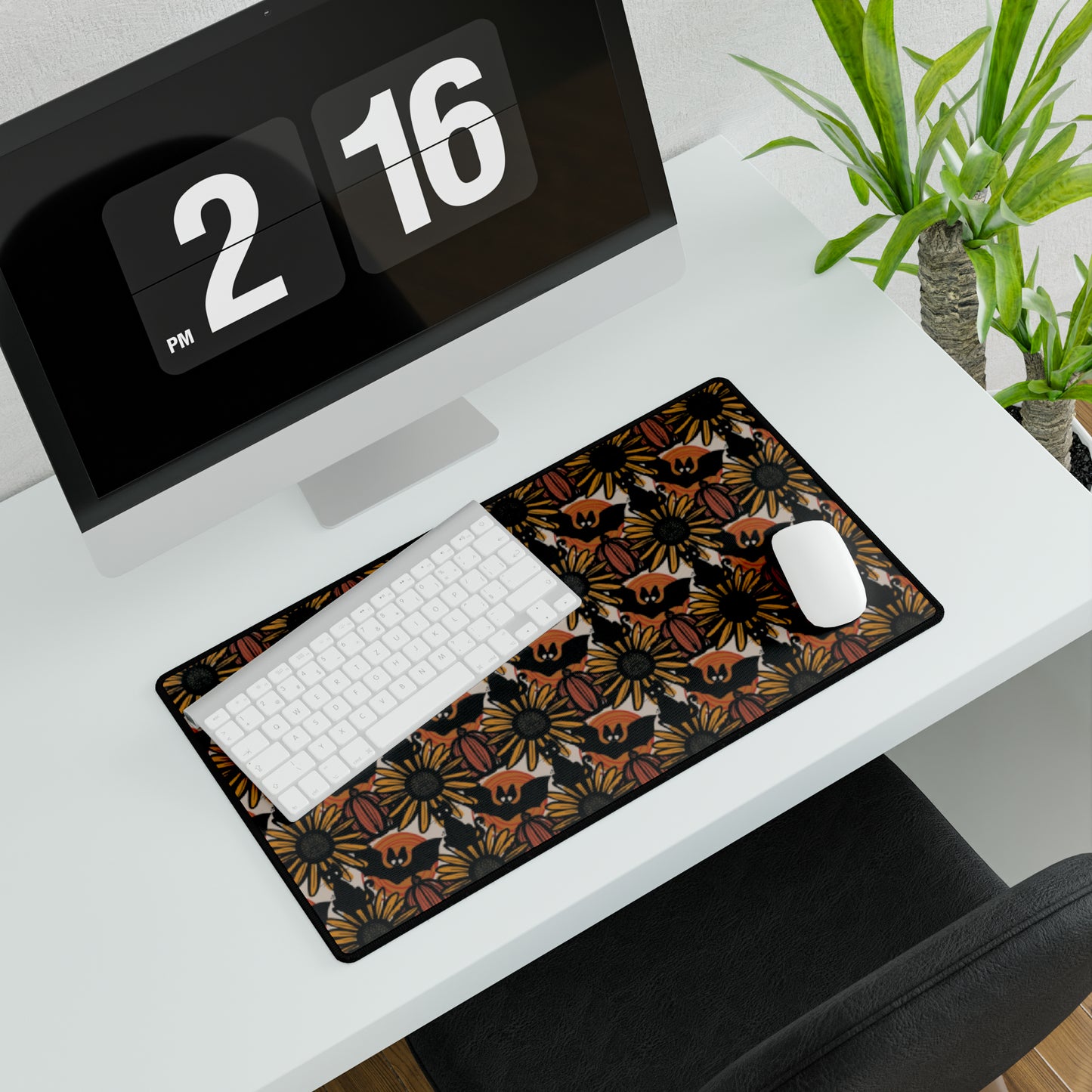 Sunflower Shadows Desk Mat