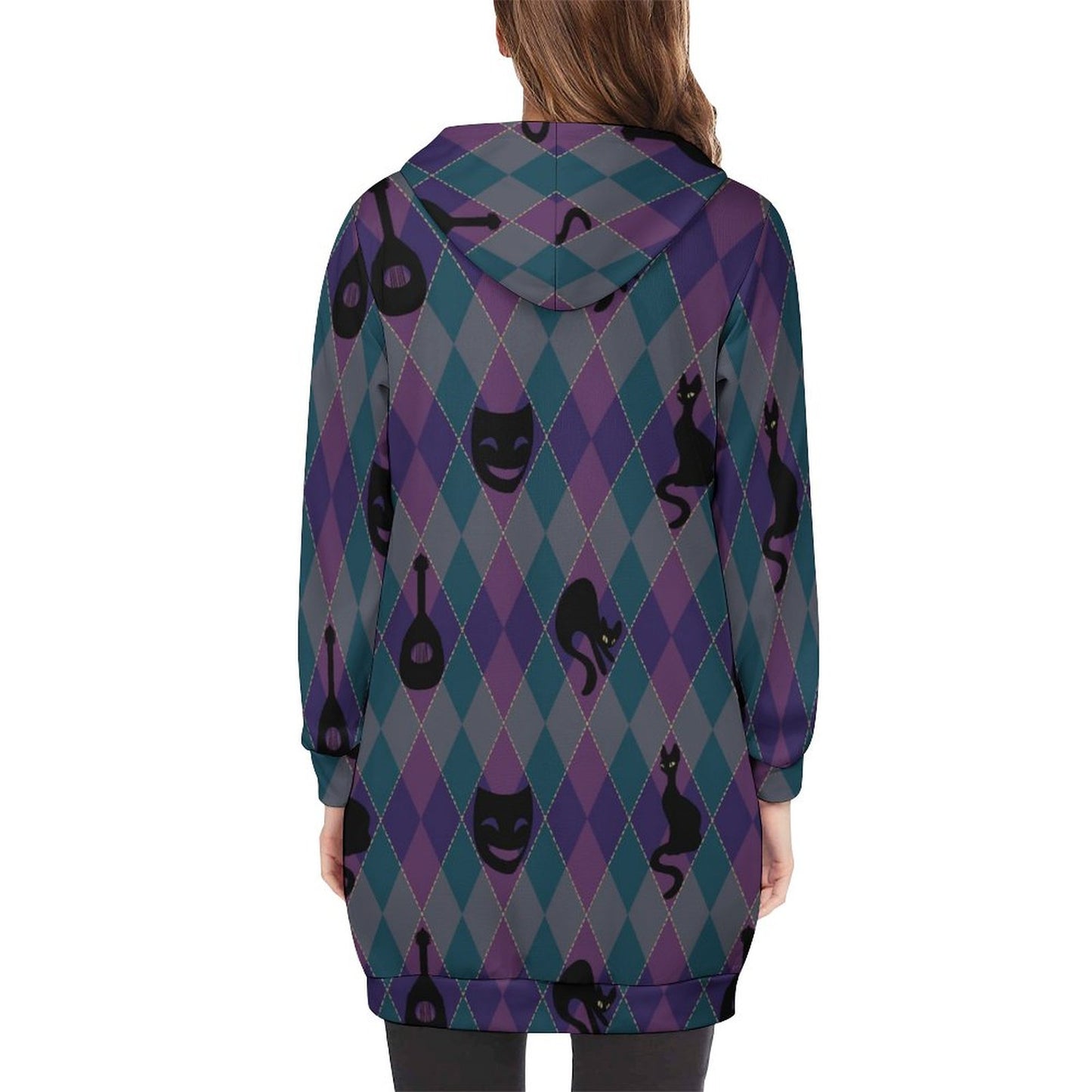 Catty Troubadour 230gsm Full Zipper Long Sleeve Hoodie DS002 (All-Over Printing)