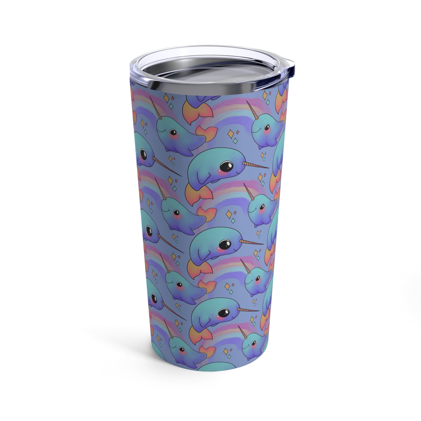 Rainbow Narwhal (Uncommon) Tumbler 20oz