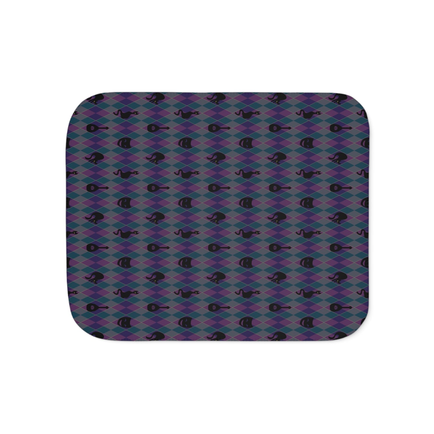 Catty Troubador Sherpa Blanket