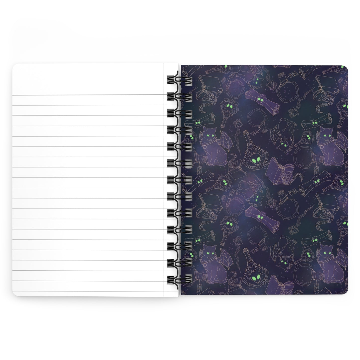 Warlock Spiral Bound Lined Notebook