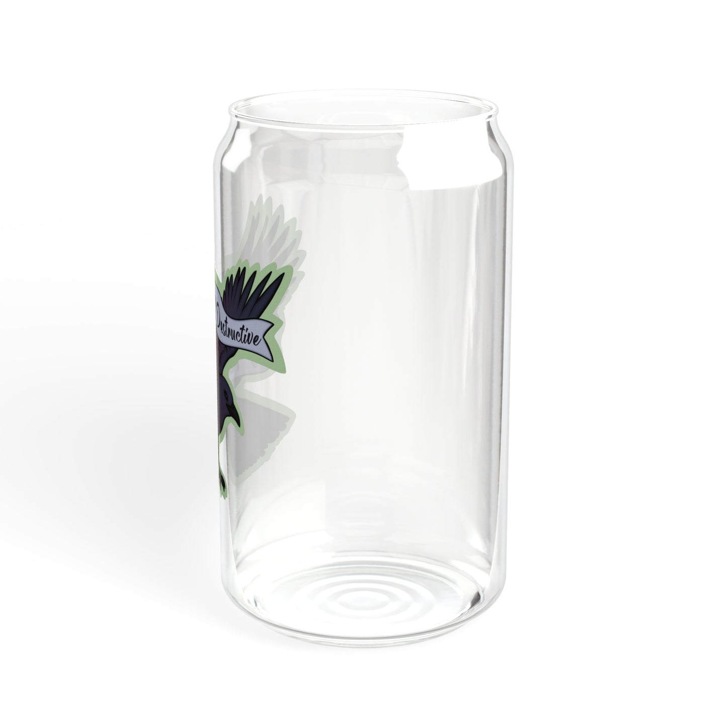 Destructive Sipper Glass, 16oz