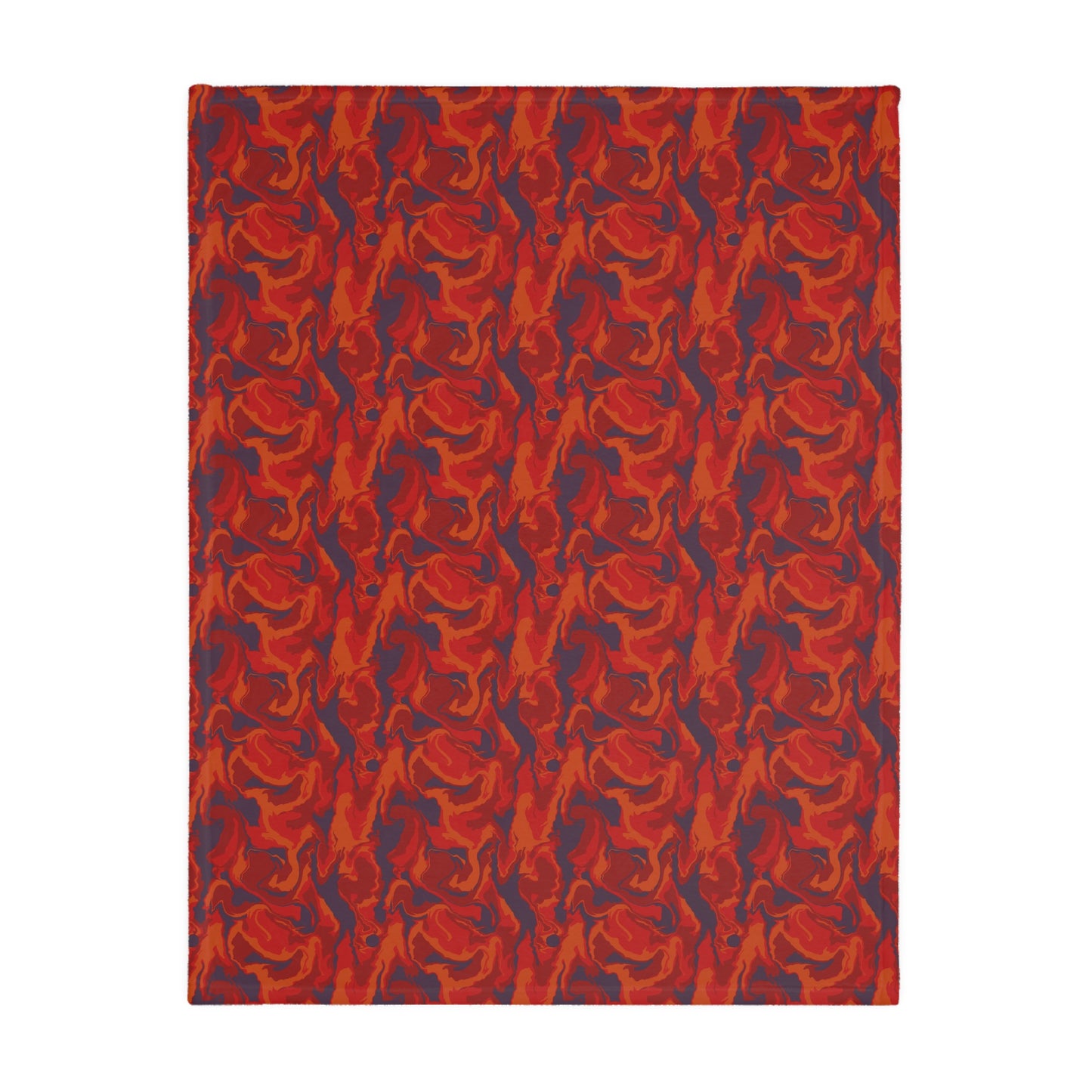 Mothman with Swirls Velveteen Microfiber Blanket