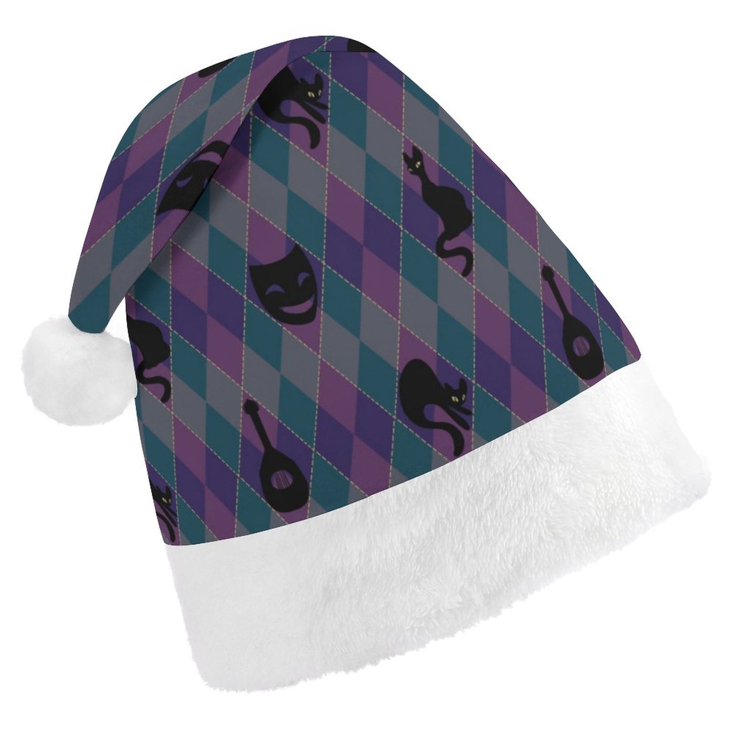 Catty Troubadour Personalized Santa Hats
