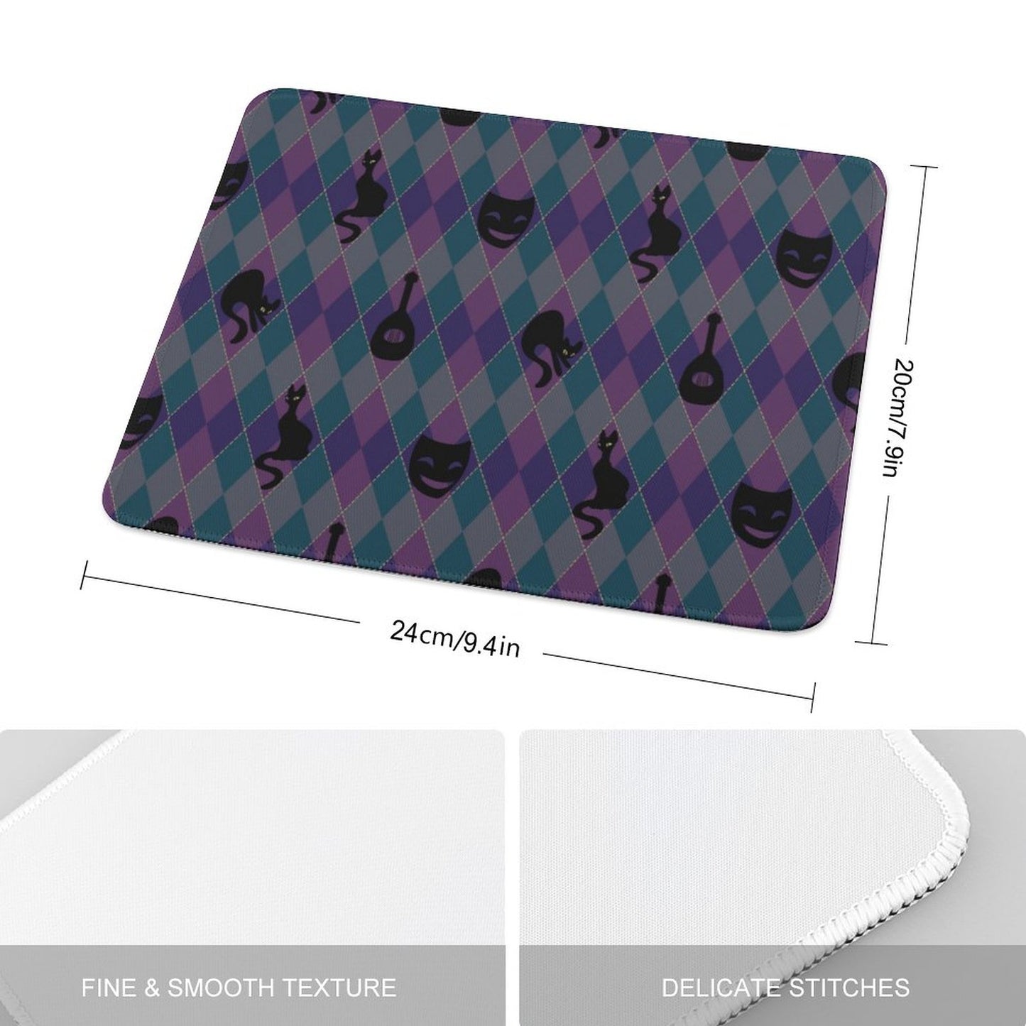 Catty Troubadour Custom Over-locking Mouse Pad