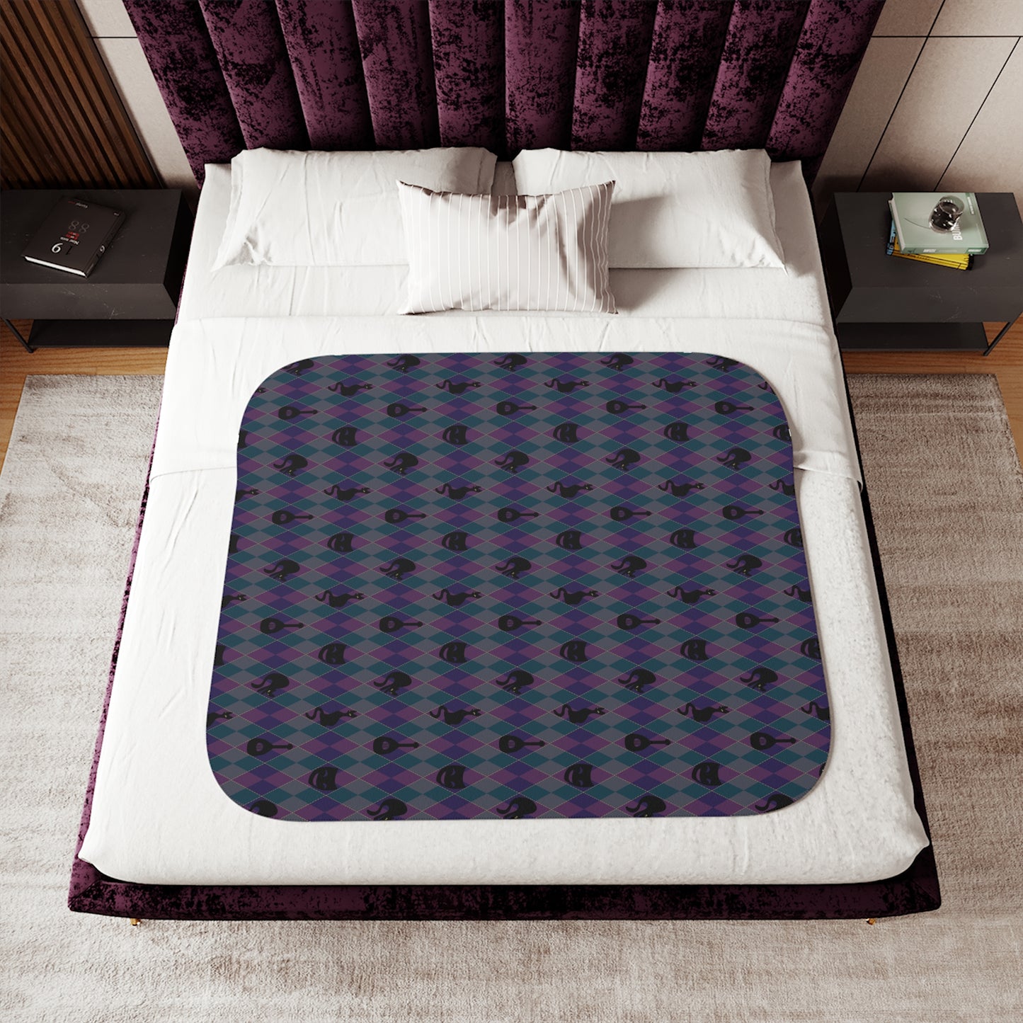 Catty Troubador Sherpa Blanket