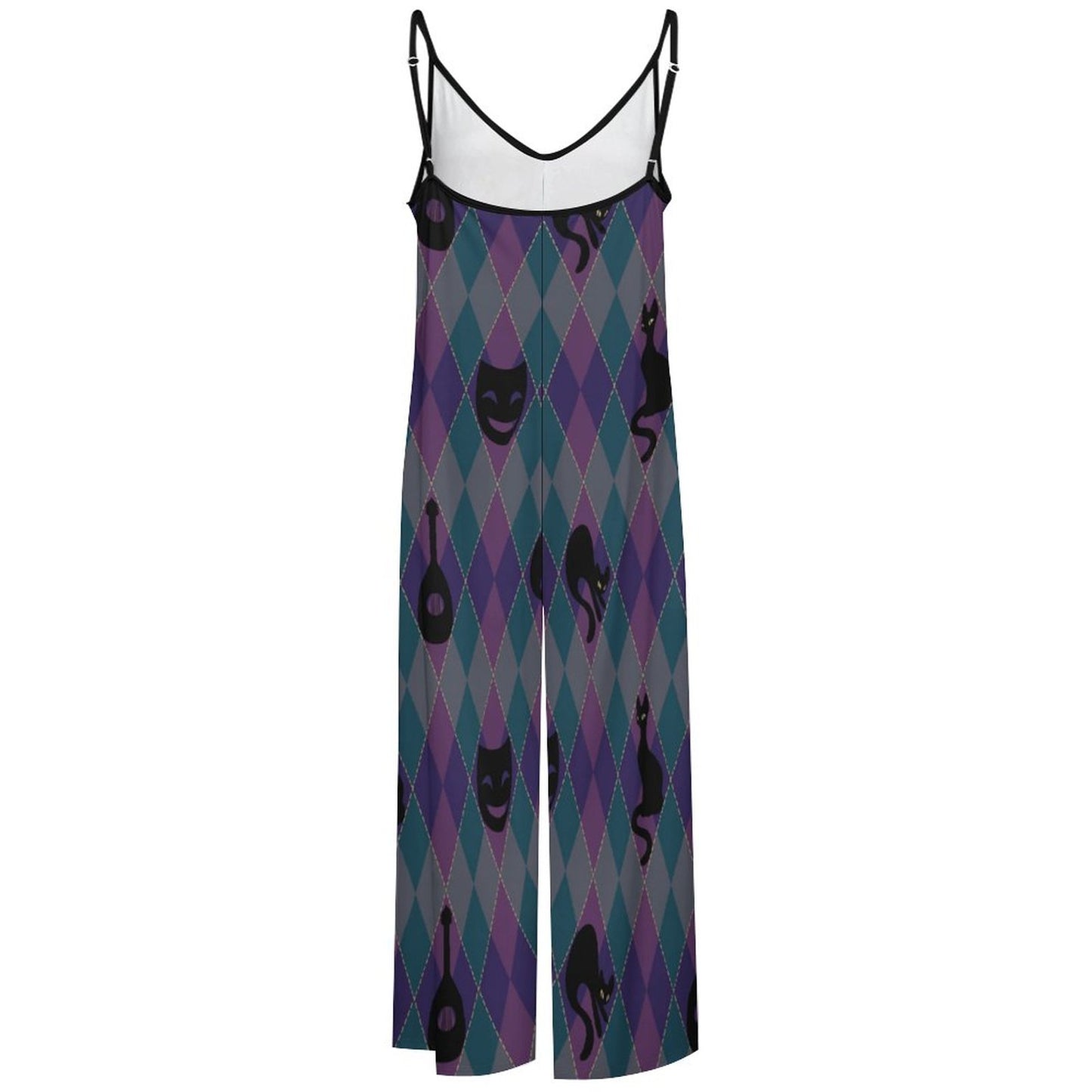 Catty Troubadour Suspender Jumpsuit LTY007 (All-Over Printing)