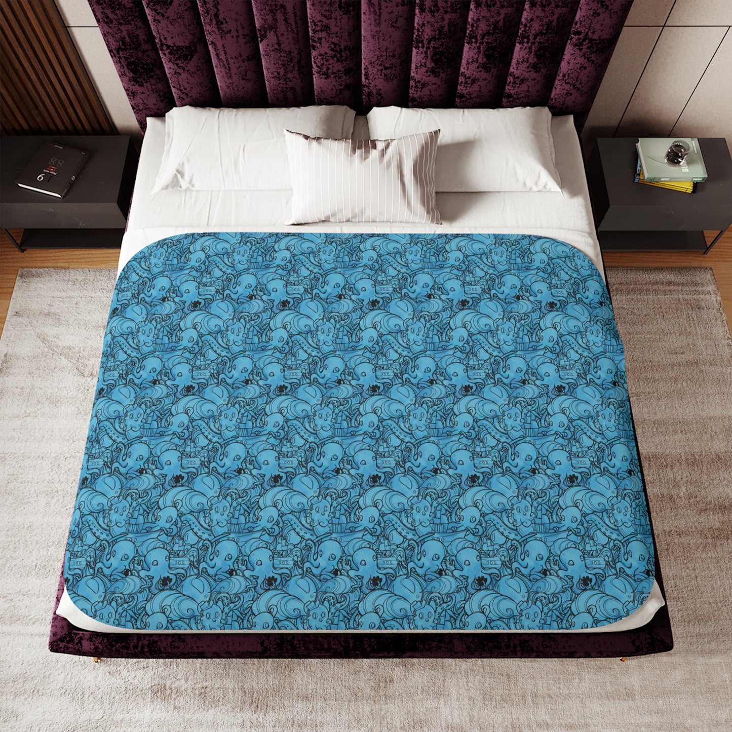 Pirate Kraken Sherpa Blanket