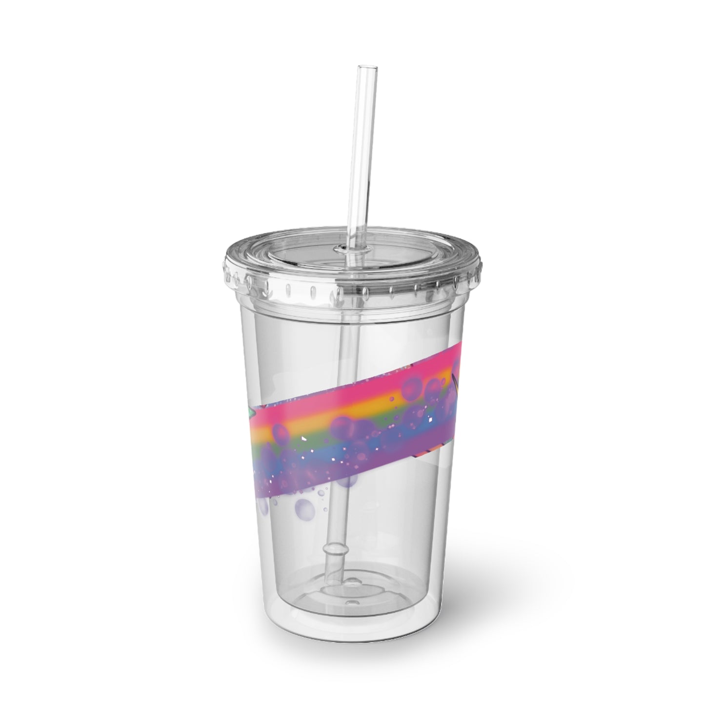 Rainbow Shark Suave Acrylic Cup 16oz