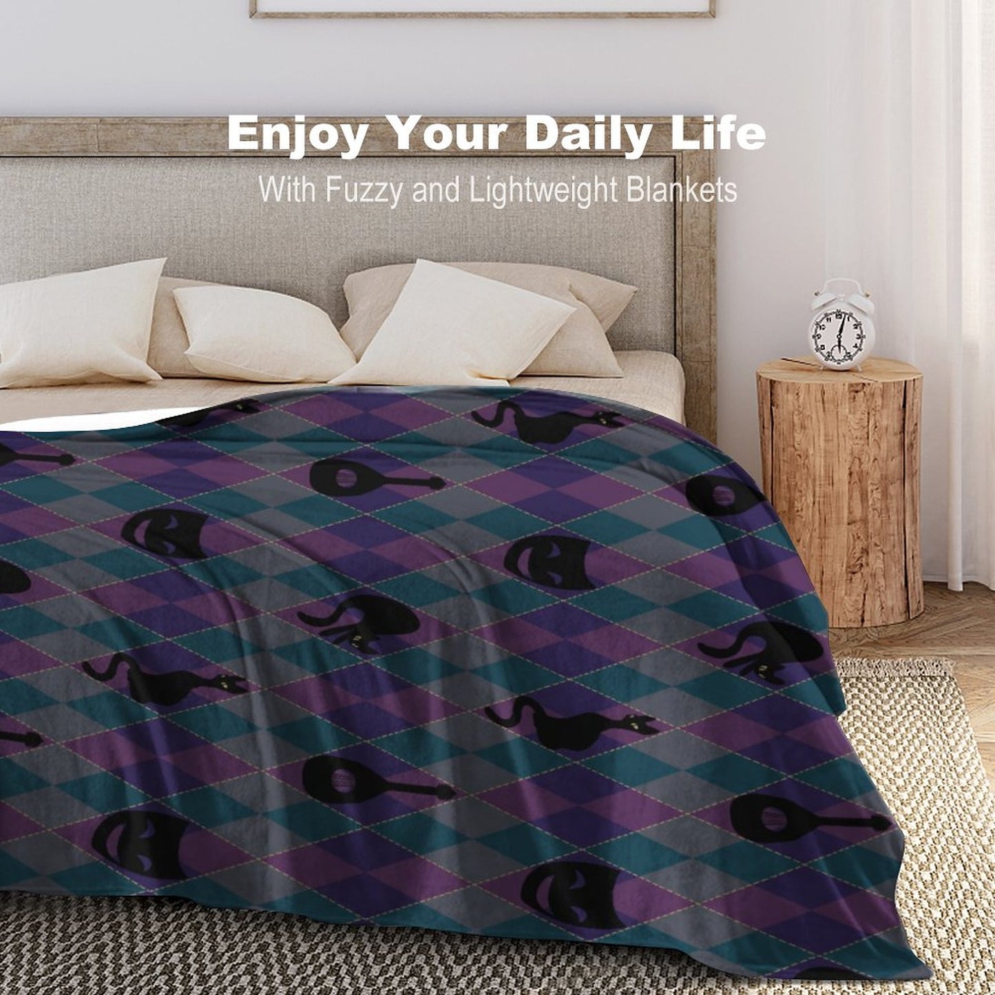 Catty Troubadour 280gsm Flannel Blanket (One-sided Printing)
