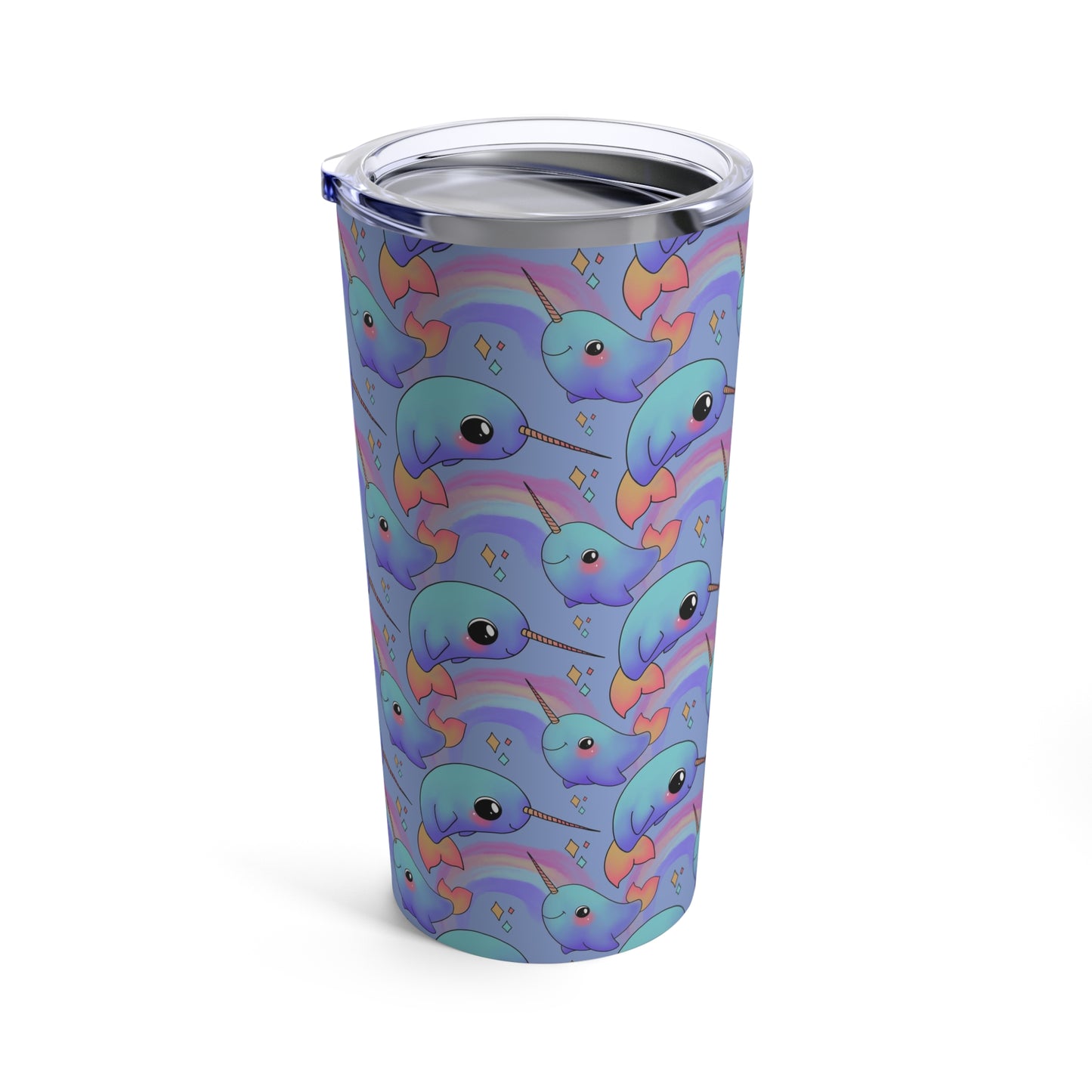 Rainbow Narwhal (Uncommon) Tumbler 20oz