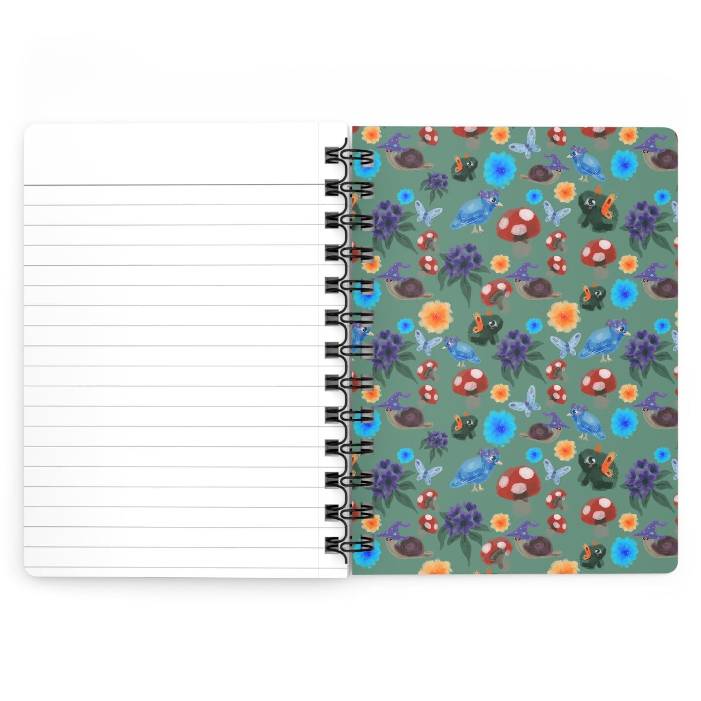 Garden Friends Spiral Bound Lined Notebook