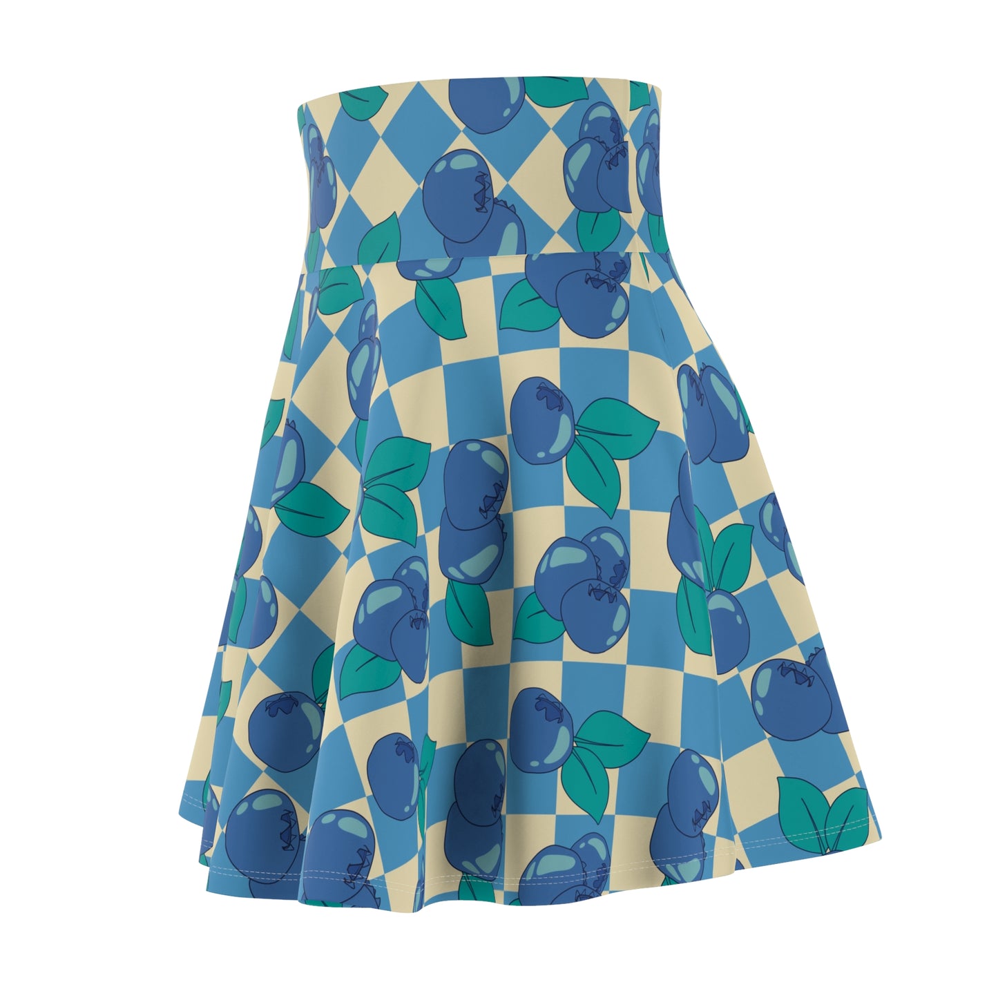 Blueberry Checkers Skater Skirt
