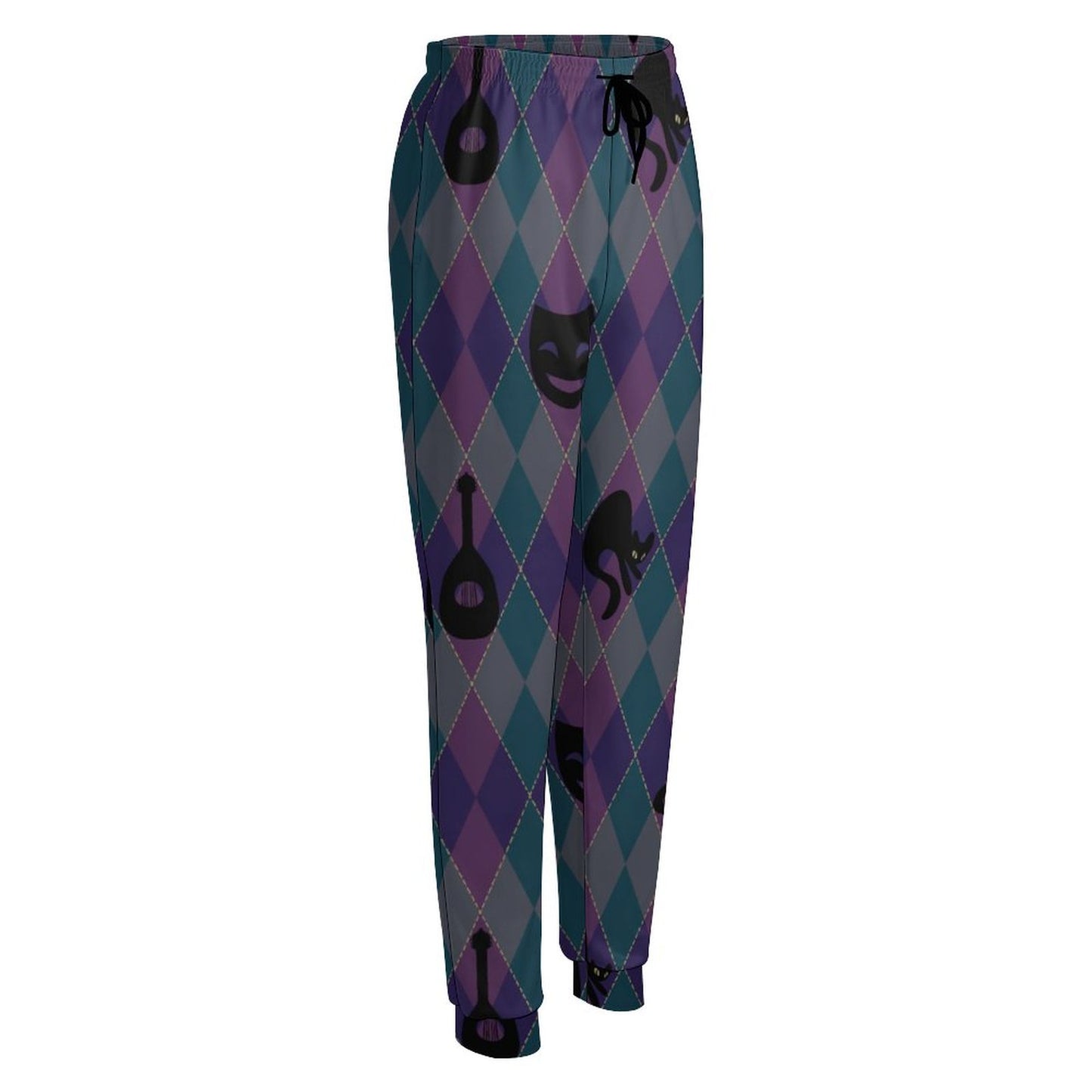 Catty Troubadour Women's Jogger Sweatpants (All-Over Printing)