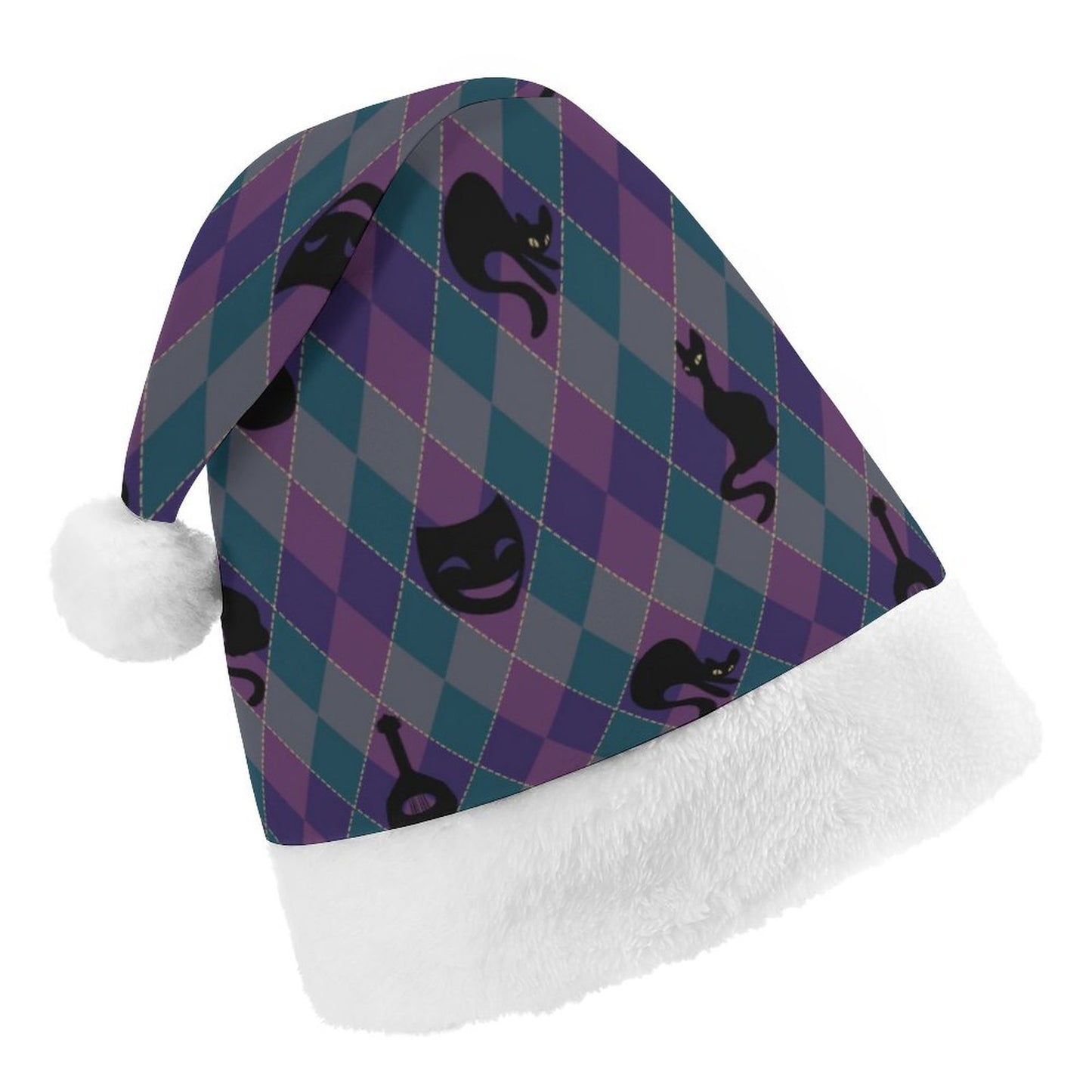 Catty Troubadour Personalized Santa Hats