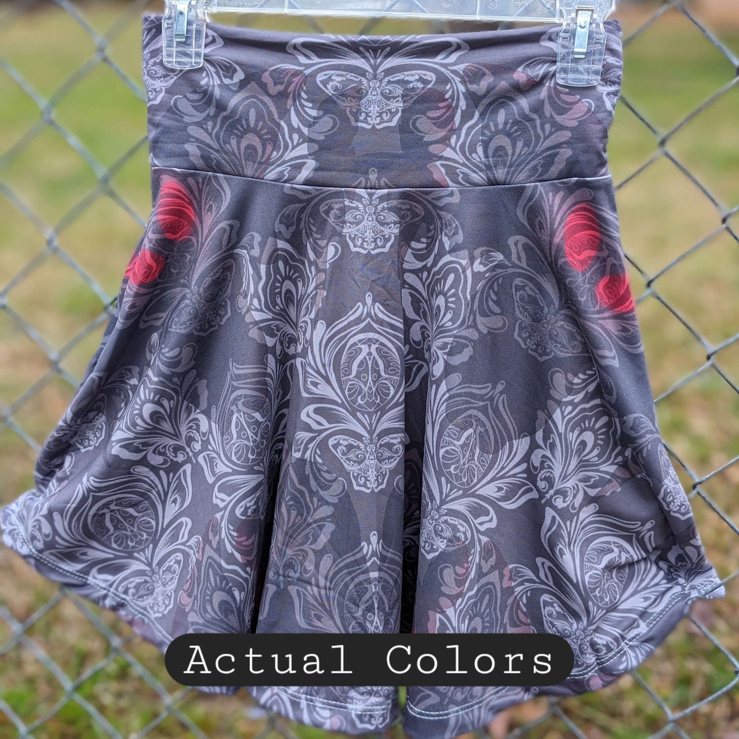 Mothman A-Line Stretchy Skater Skirt
