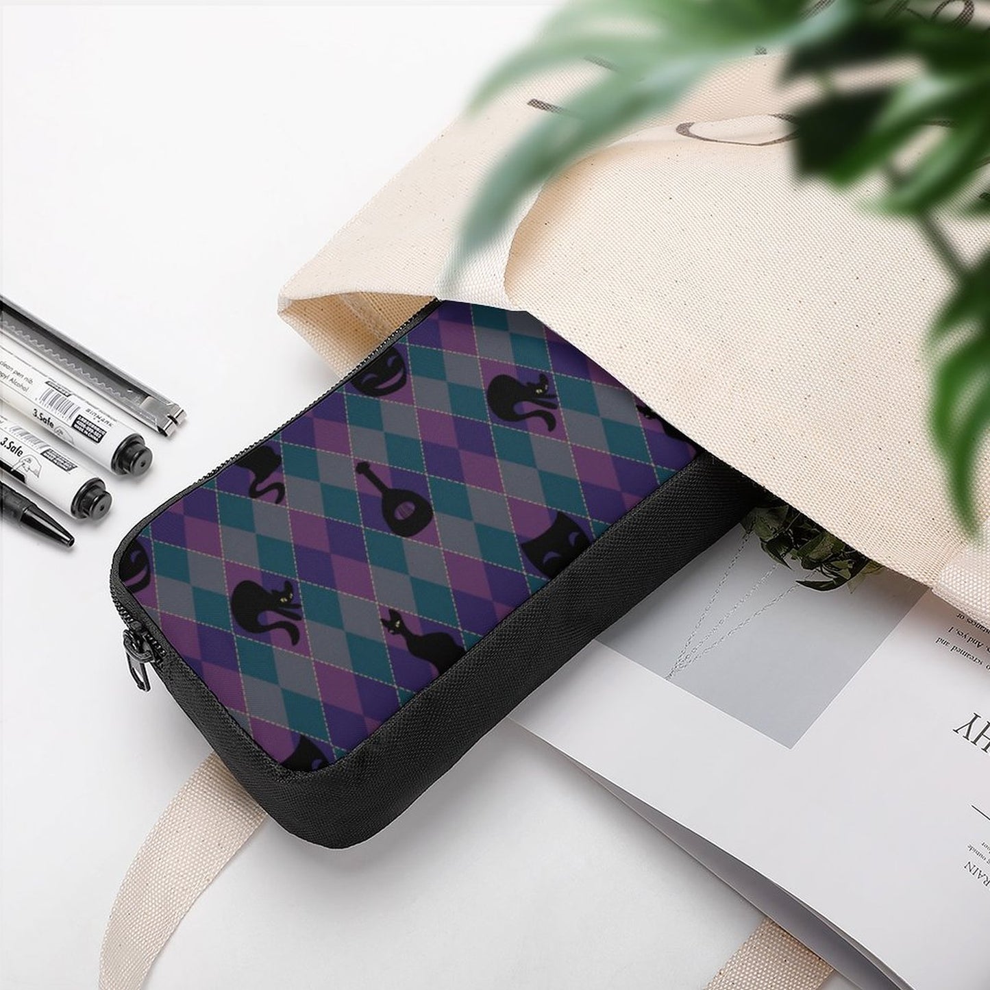 Catty Troubadour Zipper Pencil Case
