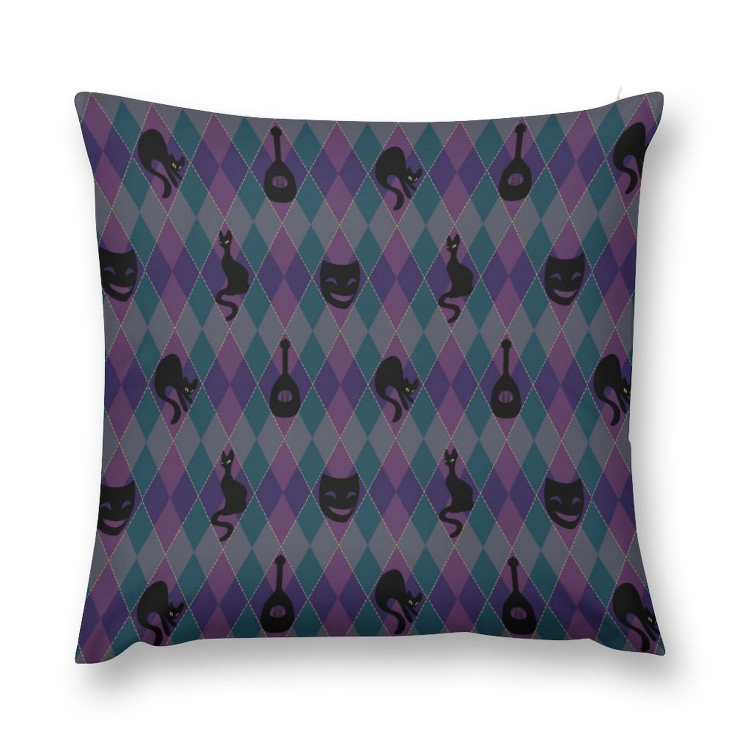Catty Troubadour Plush Pillowcase Set of 4