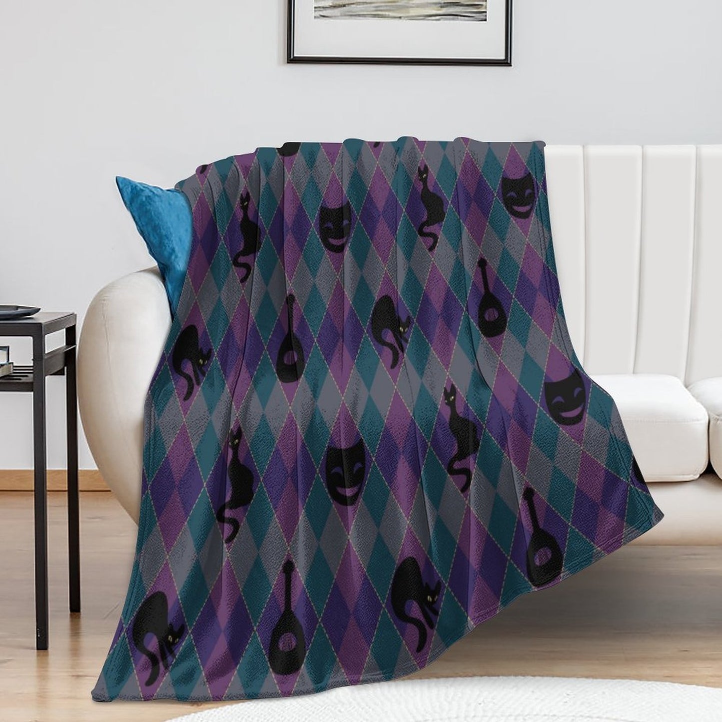 Catty Troubadour 280gsm Flannel Blanket (One-sided Printing)