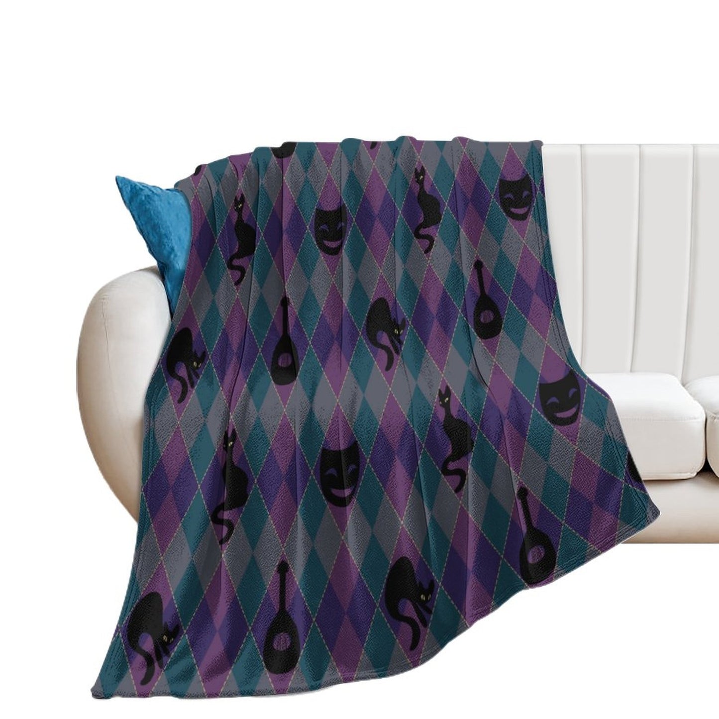 Catty Troubadour 280gsm Flannel Blanket (One-sided Printing)