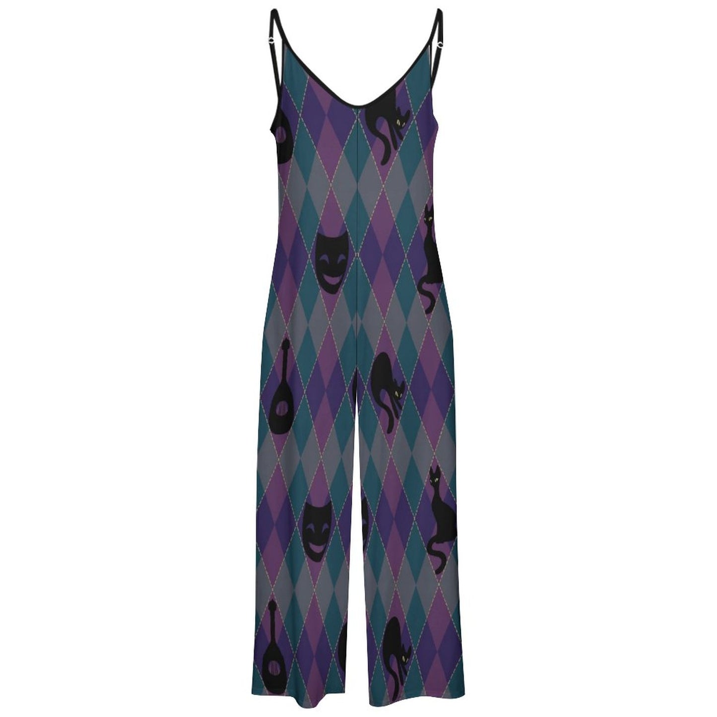 Catty Troubadour Suspender Jumpsuit LTY007 (All-Over Printing)
