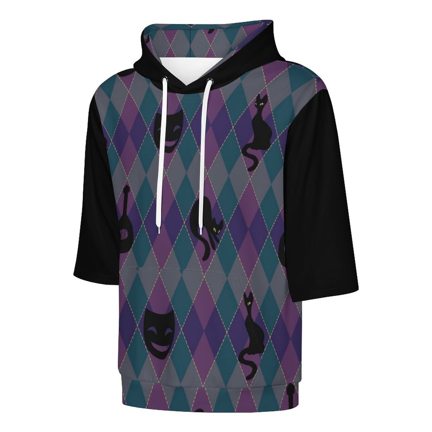 Catty Troubadour 280gsm Half Sleeve Hoodie LM033 (All-Over Printing)