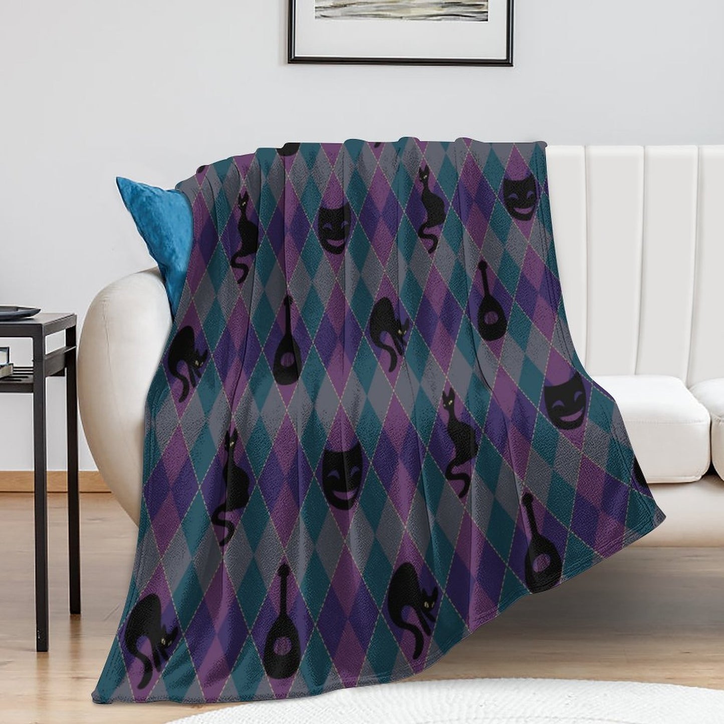 Catty Troubadour 250gsm Flannel Fleece Blanket-40"x50"