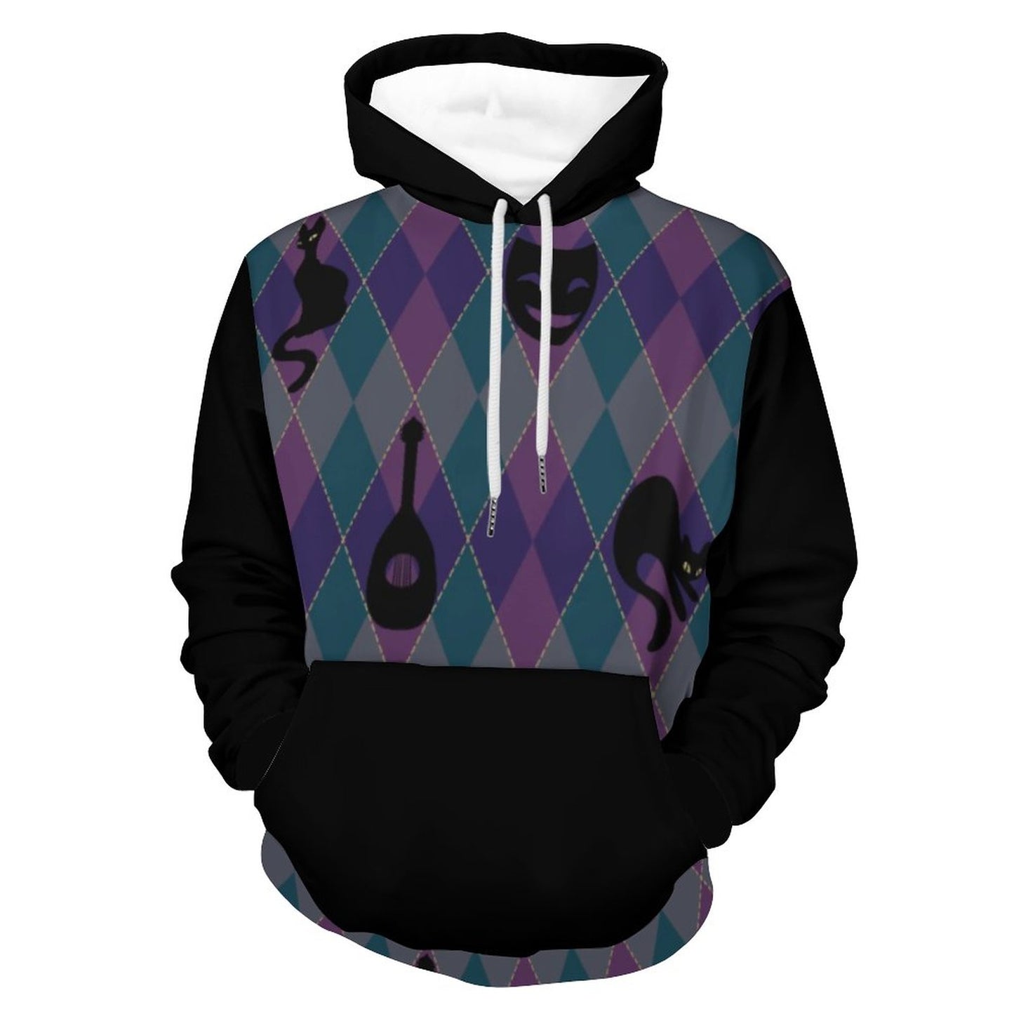Catty Troubadour 230gsm Printed Hoodie for Men (All-Over Printing)