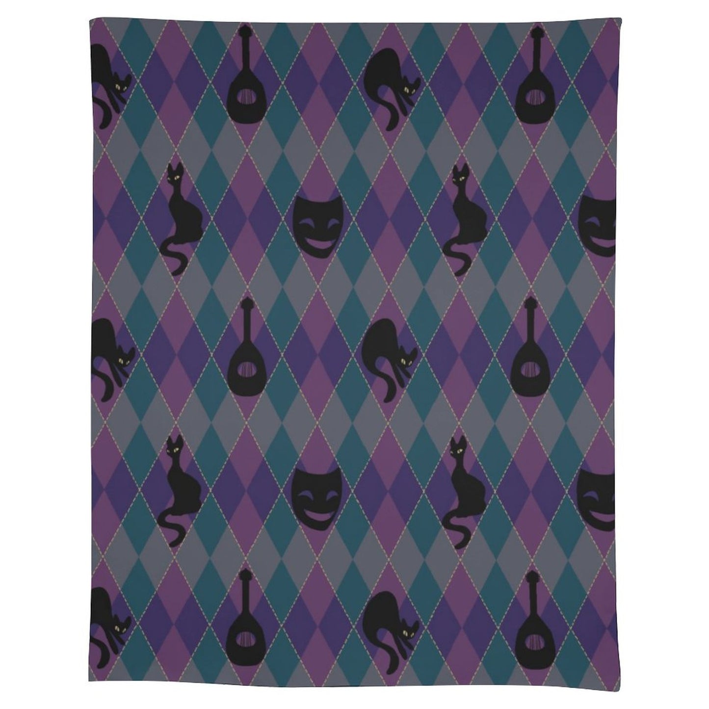 Catty Troubadour Rectangle Tablecloth