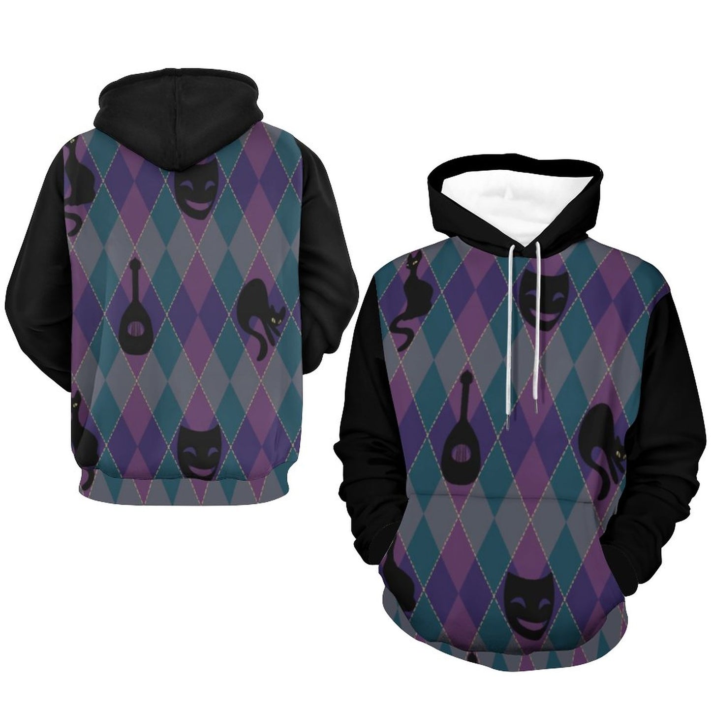Catty Troubadour 230gsm Printed Hoodie for Men (All-Over Printing)