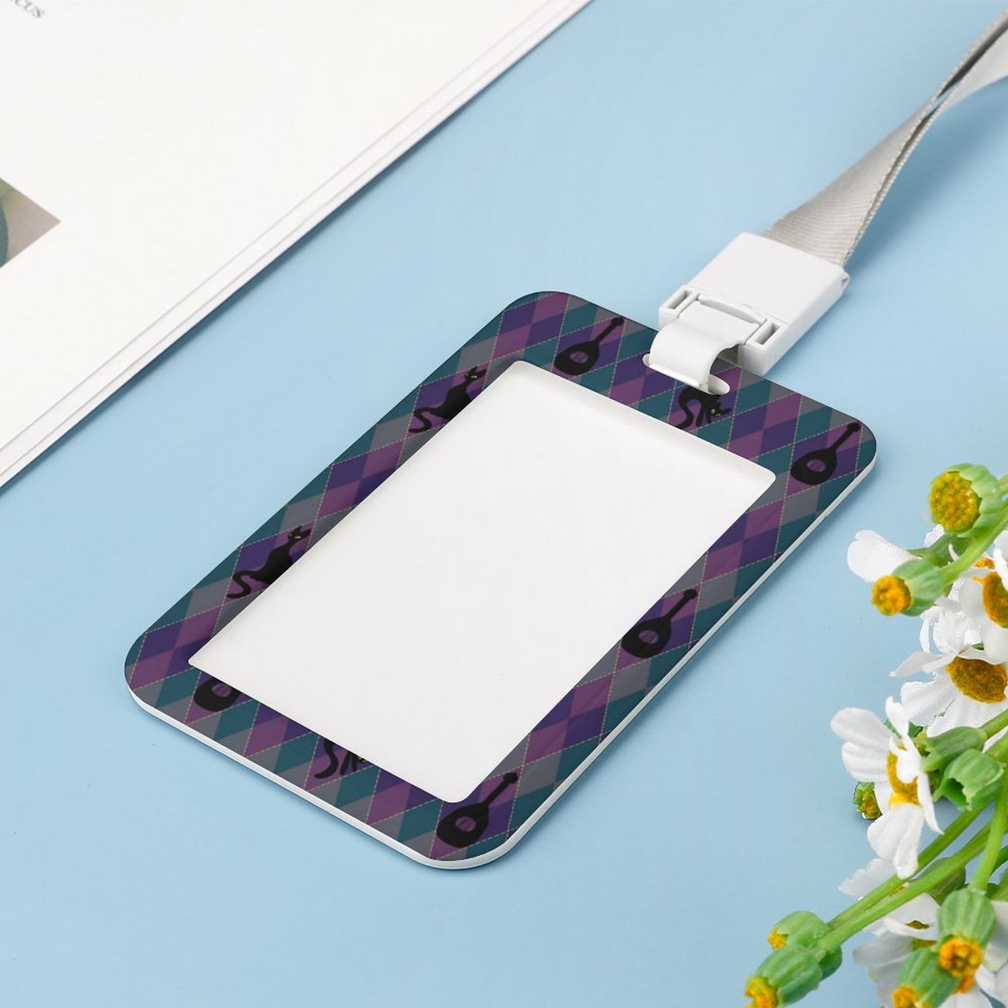 Catty Troubadour Vertical ID Badge Holder