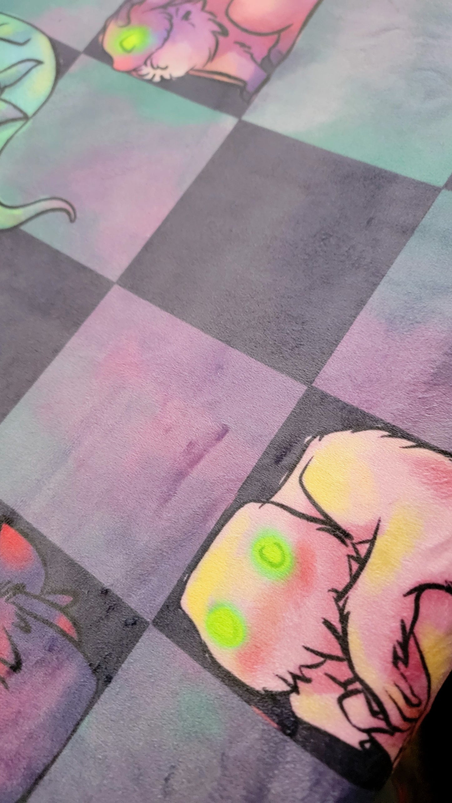 Cryptids Check Sherpa Blanket