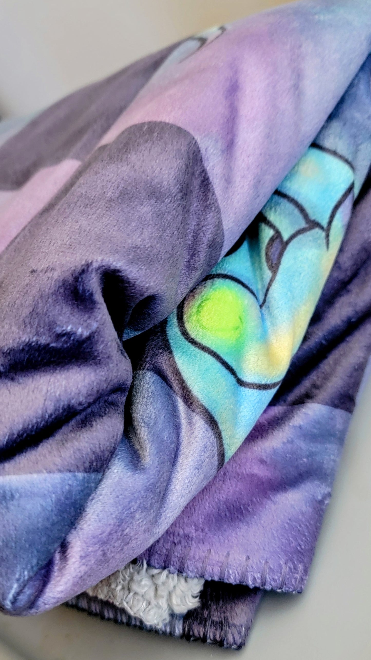 Cryptids Check Sherpa Blanket