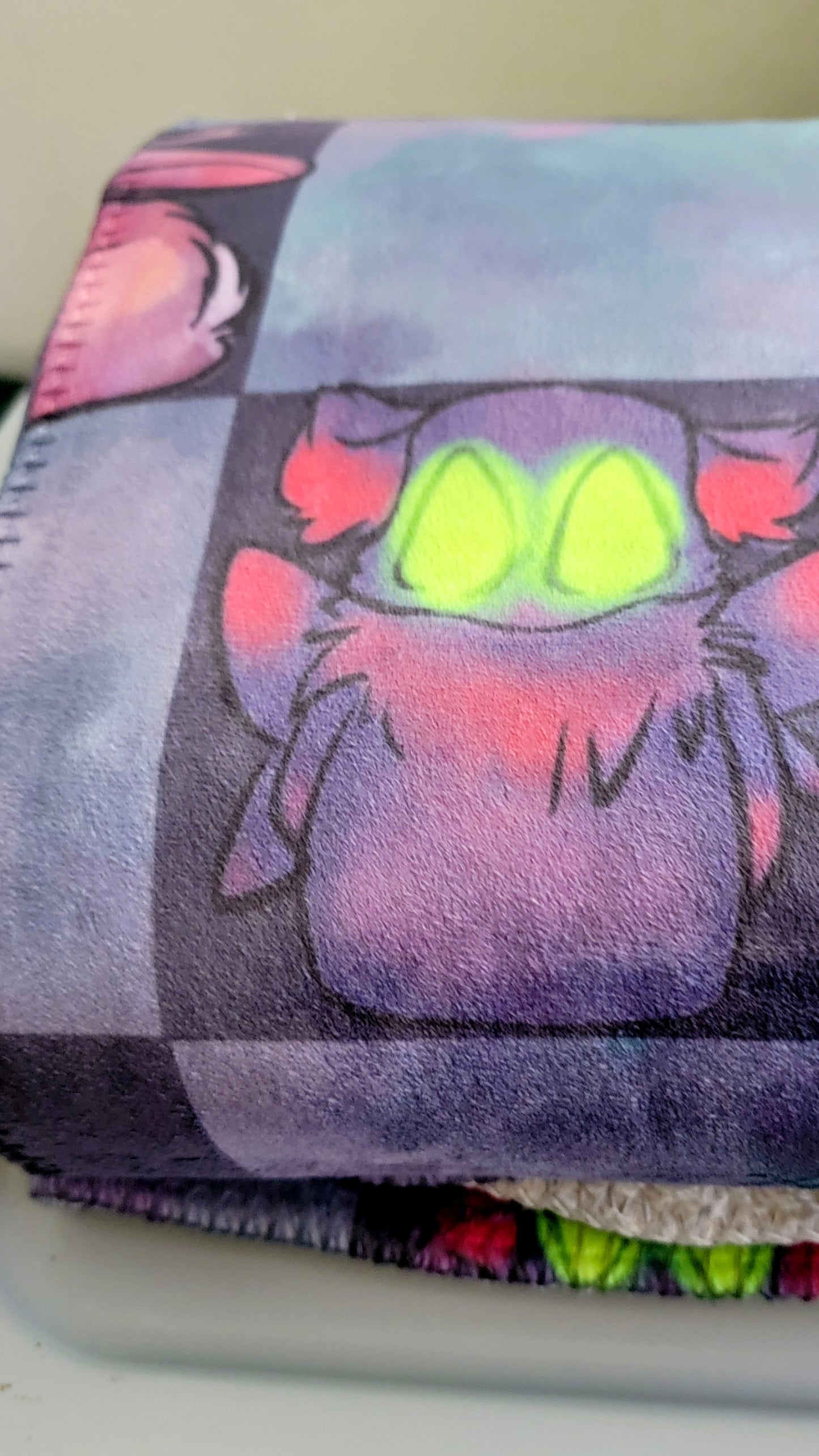 Cryptids Check Sherpa Blanket