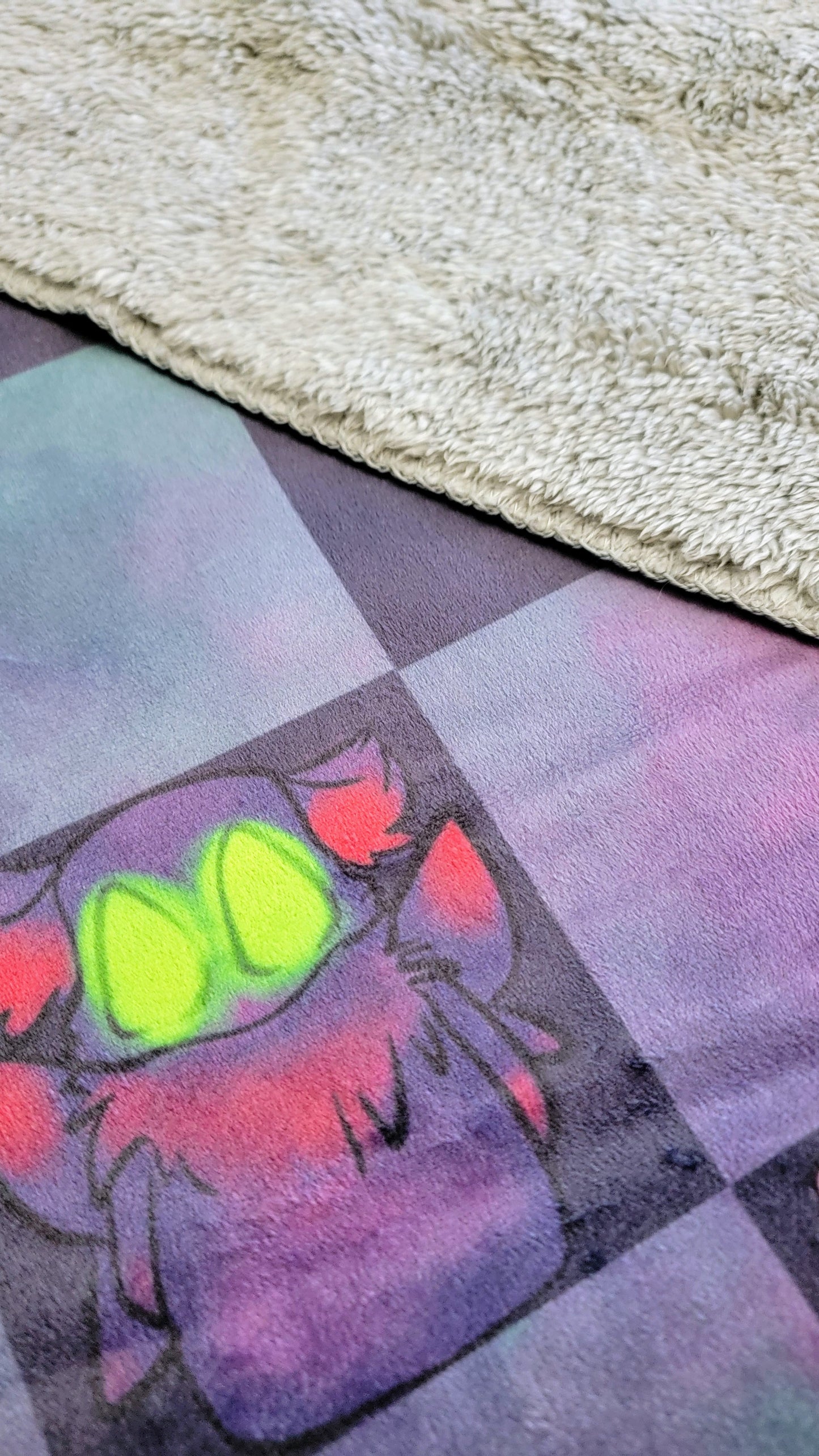 Cryptids Check Sherpa Blanket