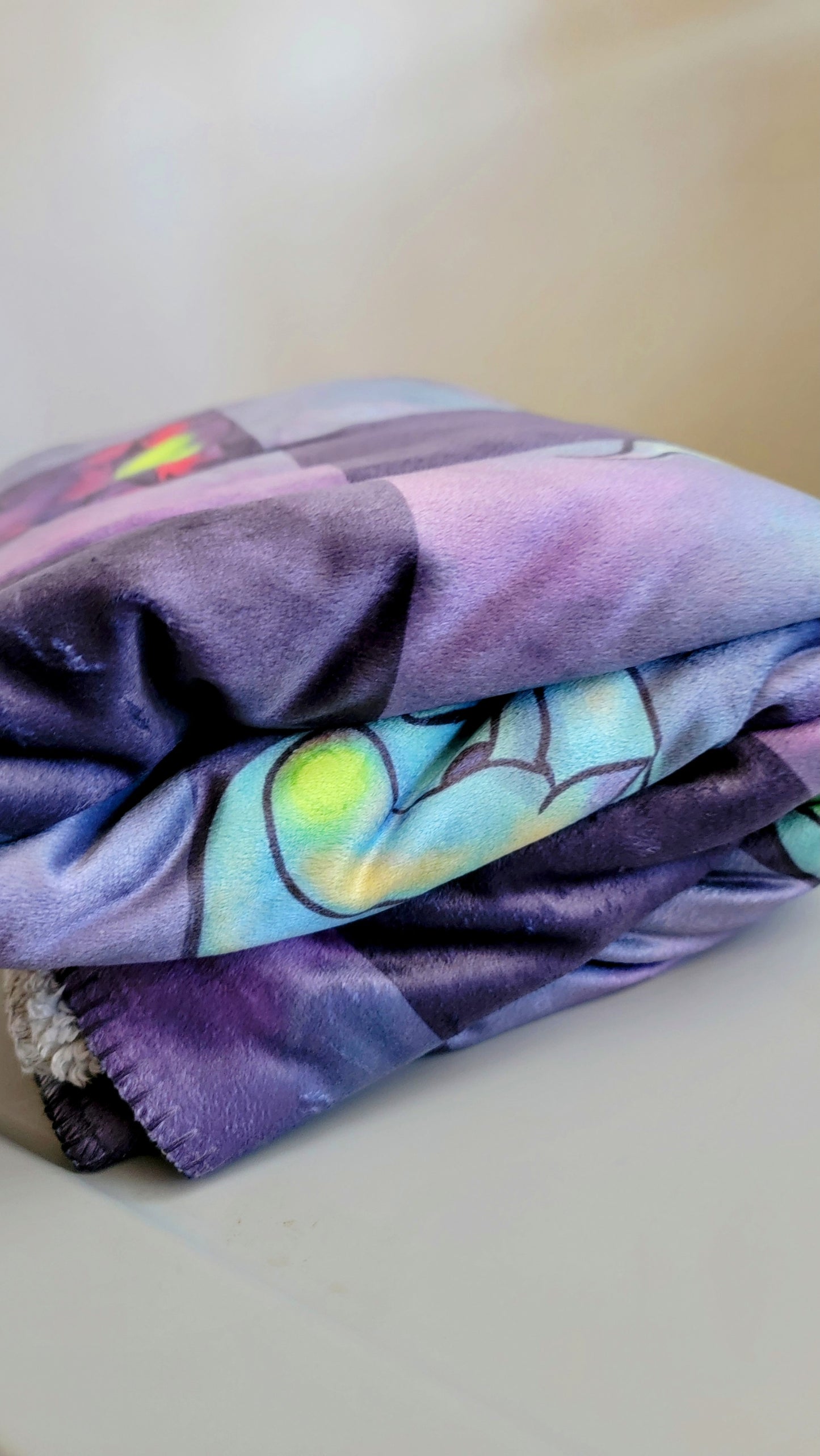 Cryptids Check Sherpa Blanket