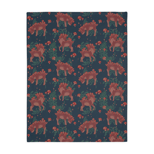 Mushy Deer Velveteen Microfiber Blanket