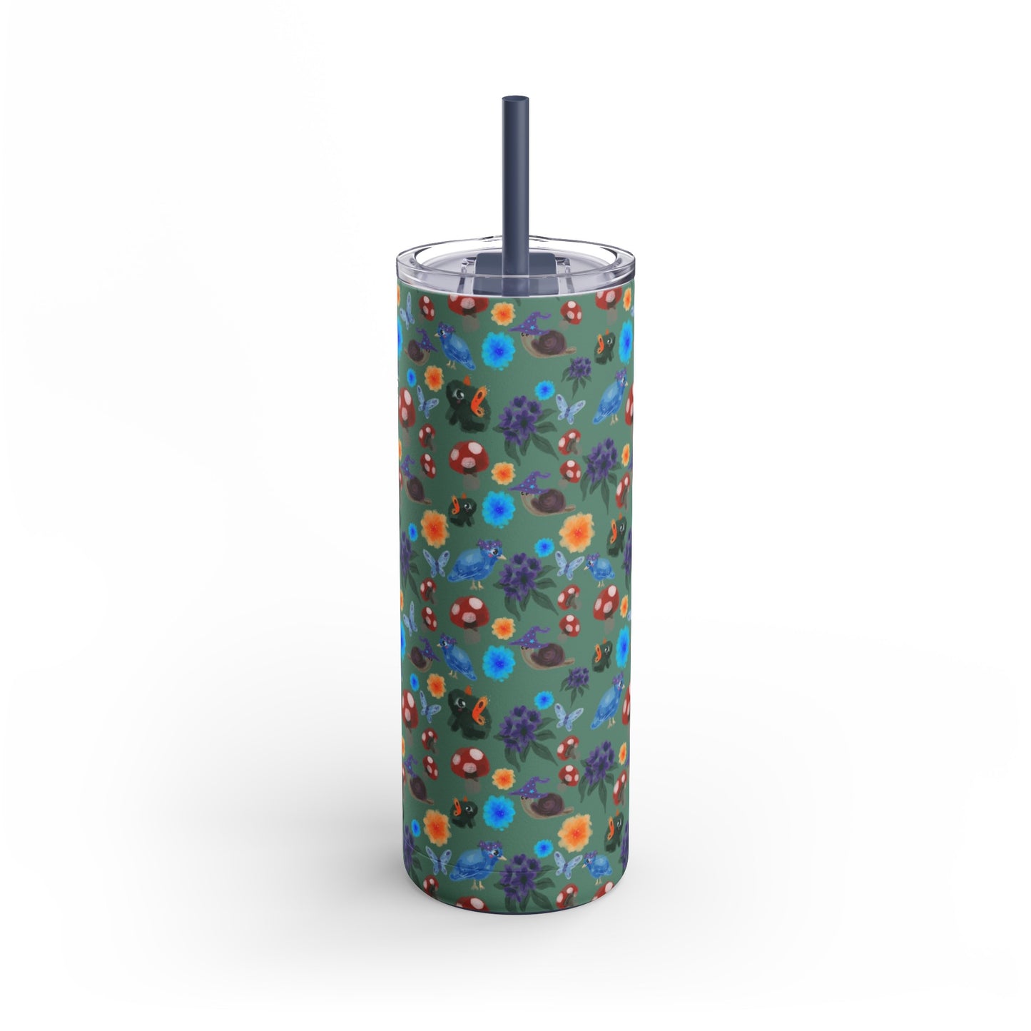 Garden Friends Maars Maker Skinny Matte Tumbler, 20oz