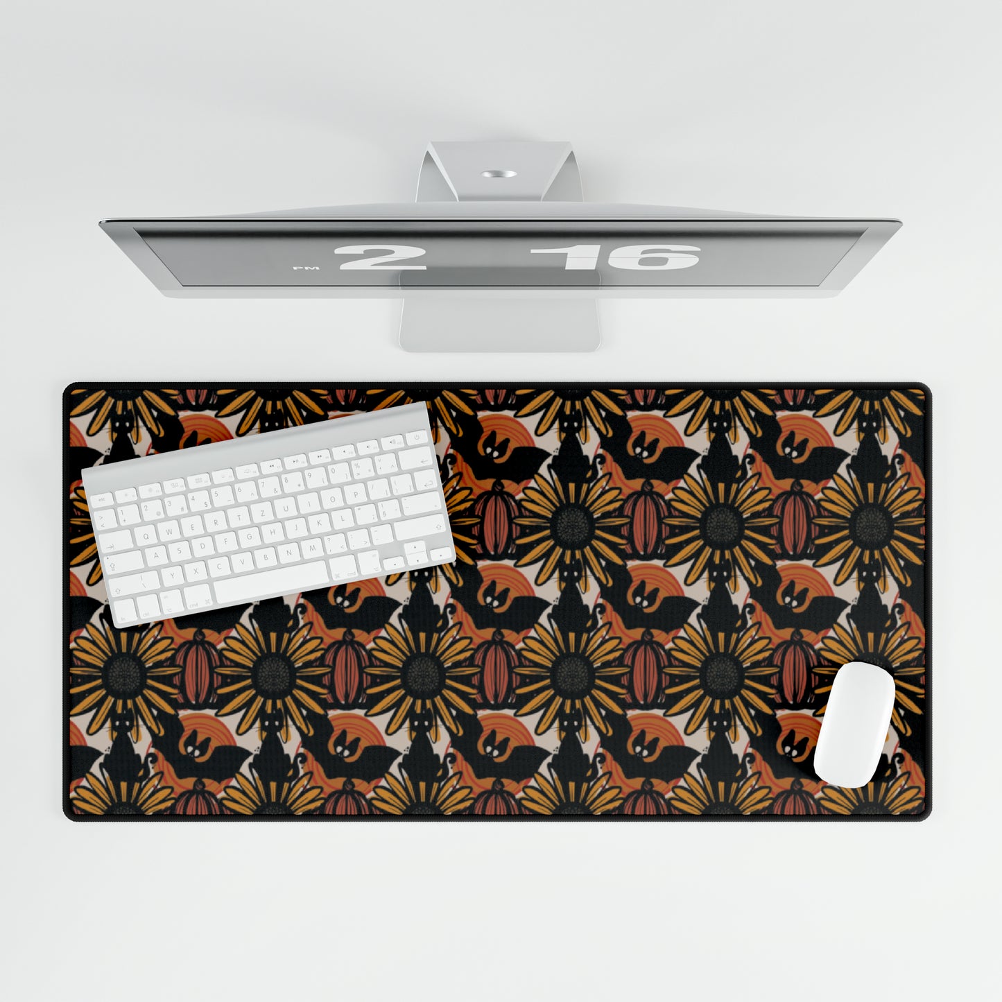 Sunflower Shadows Desk Mat